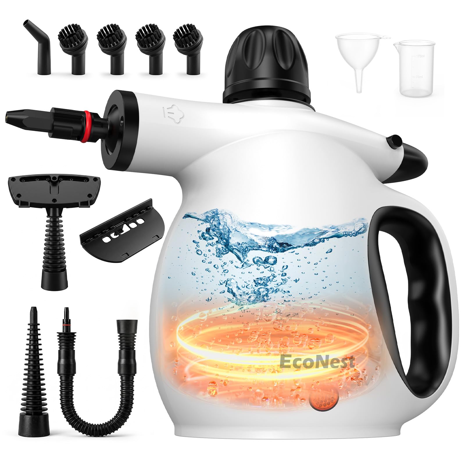 Handheld Steam Cleaner, Large Tank & 11PCS Accessories Powerful Steam Cleaner with Safety…
