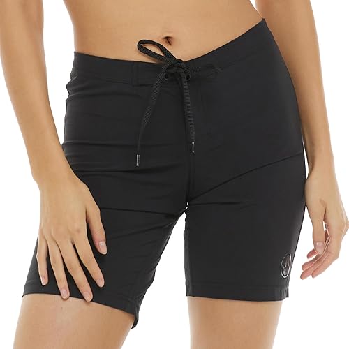 Miniatura 6 de Body Glove Smoothies Harbor Solid Vapor Boardshort de 8 pulgadas para mujer, negro, grande