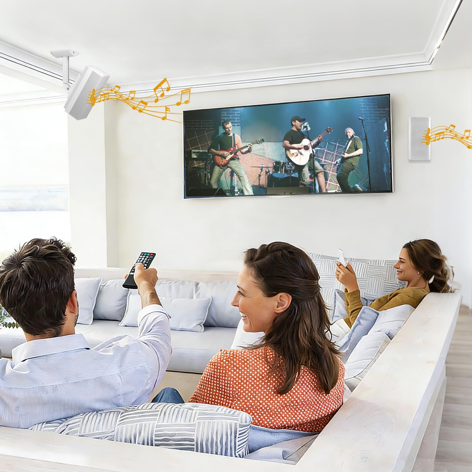 1 para uchwytów głośnikowych (ściana/sufitowa) – regulowane ramię i kąt do serii Bose UB-20, UB-20 Series II, WB-50 II, Lifestyle i SoundTouch (biały)