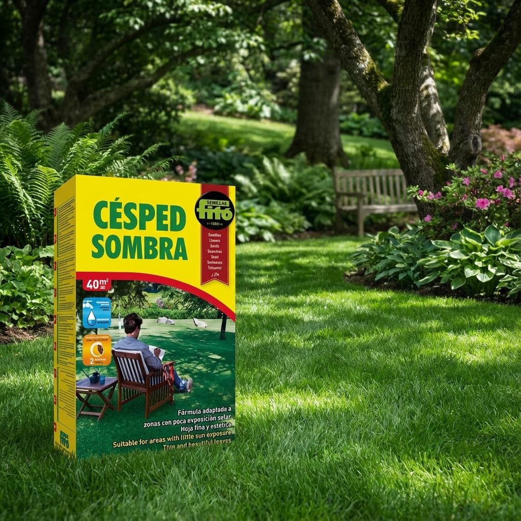 Suinga Semilla Cesped Sombra | Semillas Césped en Sombra 5 Kg | Semilla Cesped Zonas Sombrias | Crecimiento rápido y resistente