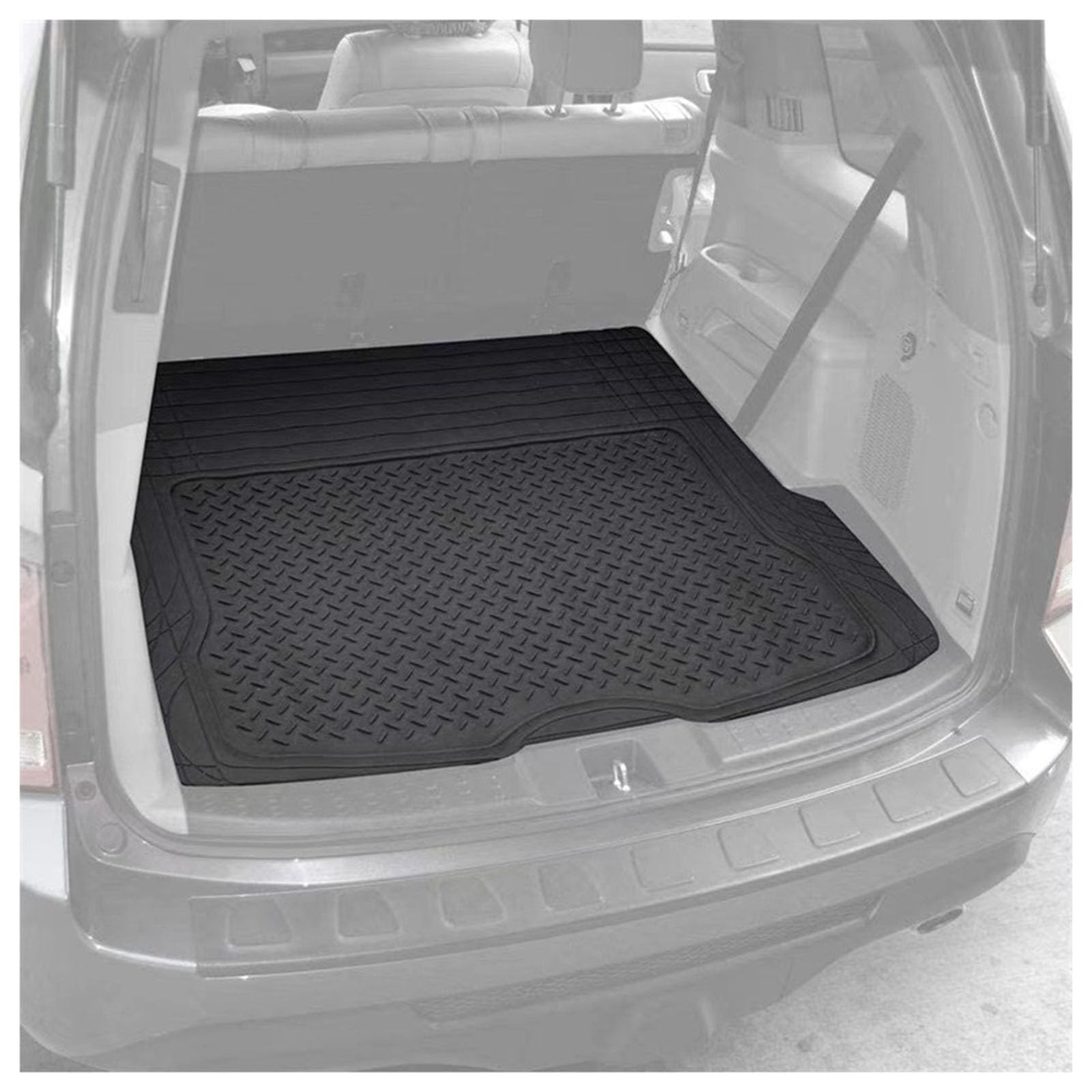 ADUYHCZ Car Boot Mat Heavy Duty, for Benz GLC Klasse X253 SUV 2016–2022 Boot Liner Tough Protector Cut to Fit Waterproof Anti-Slip Durable Rubber Trunk Cover