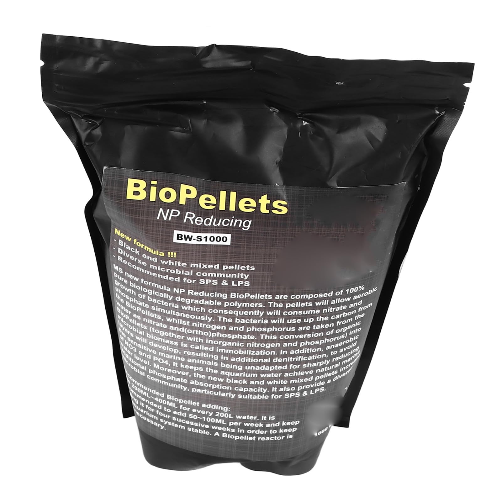 Aquarium-Biofiltermedium Bio-Pellets 500 ml – Hocheffiziente NP-reduzierende Nitrat- und Phosphat-Abbaufilter für Süßwasser-, Meerwasser-, Fisch- und Teichaquarien –