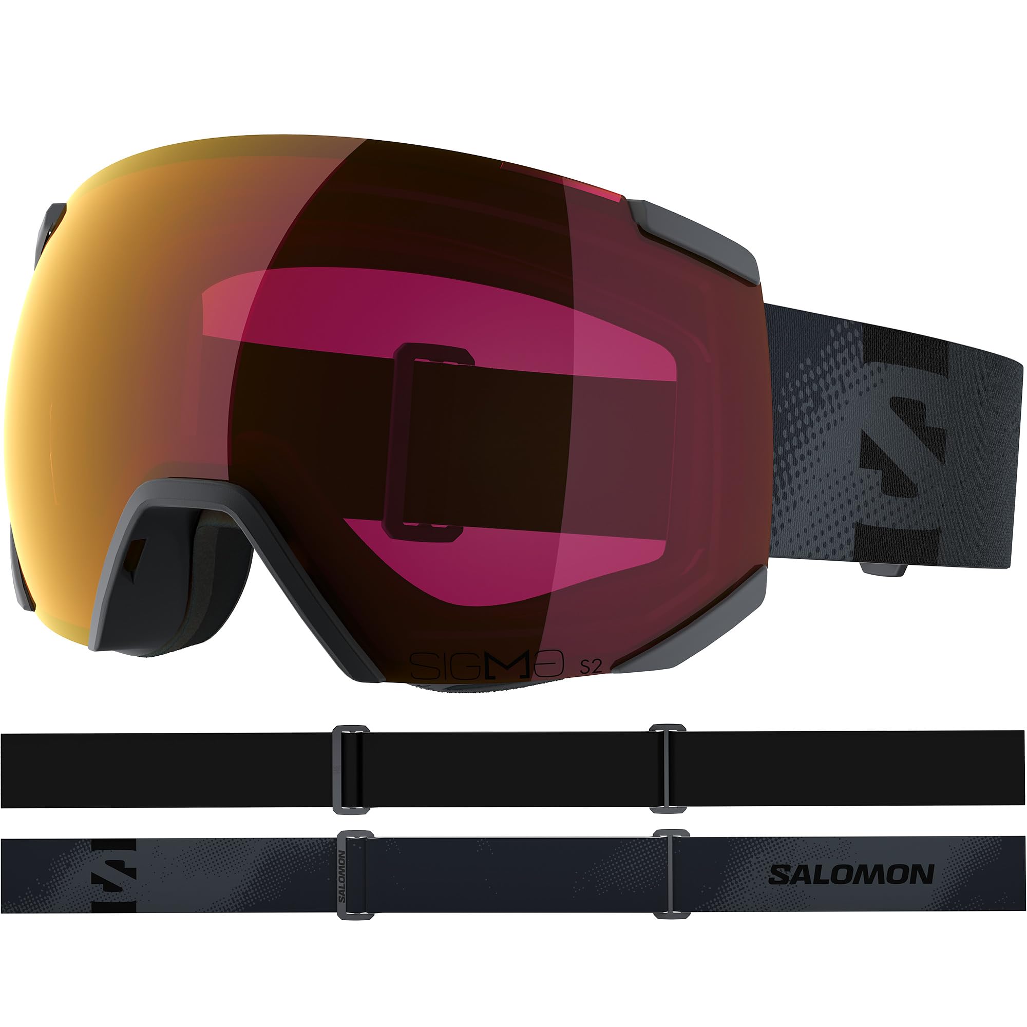 Salomon RADIUM SIGMA Goggles, Unisex Anti-Fog Ski Goggles For Snowboarding and Mountain Adventures