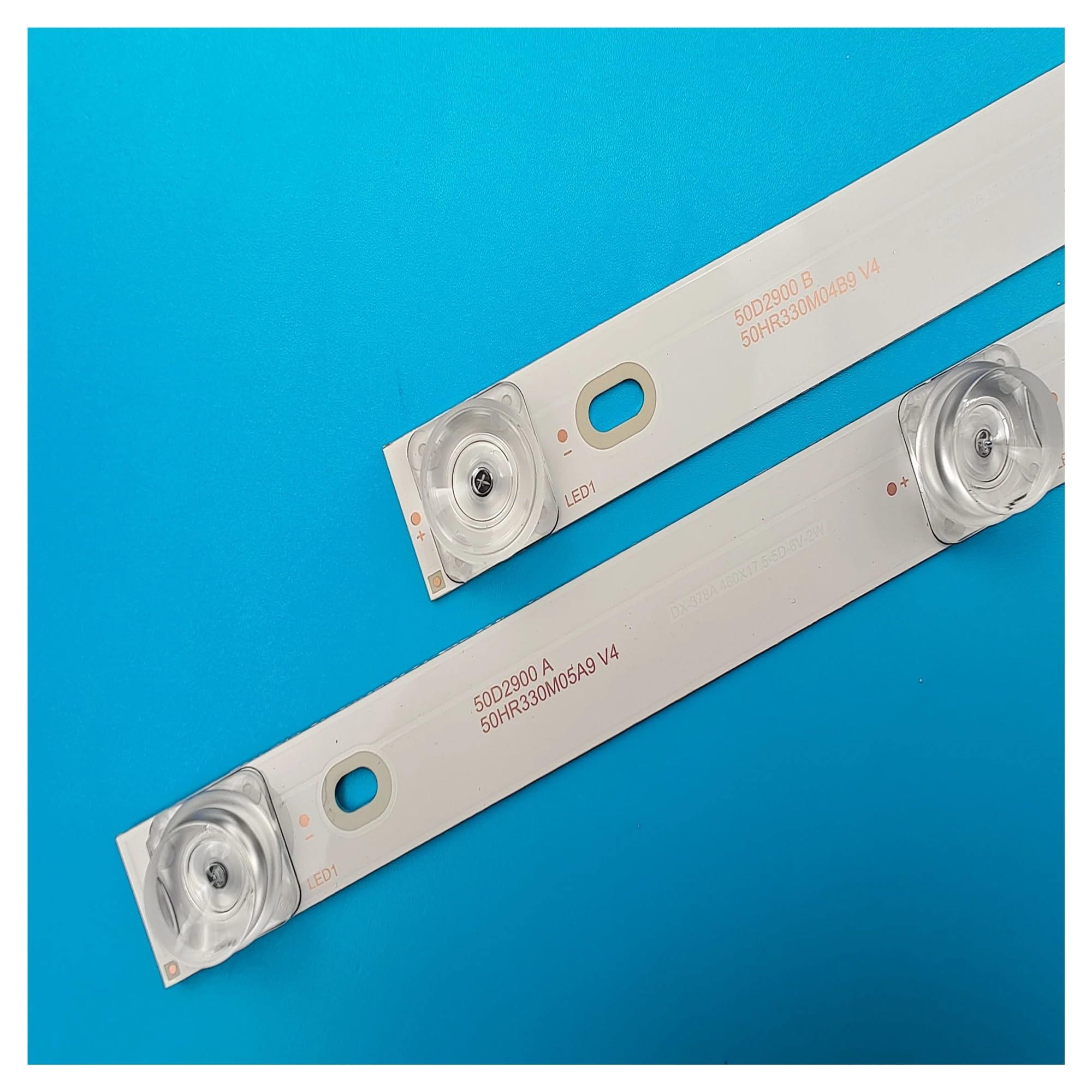 YUEZUYIOU LED Backlight Strip for T-CL 50TV 50E17US 50P20US 50D2900 A B 50HR330M05A9 50HR330M04B9 V4 4C-LB5005 L50E5800A LB5004-HR13J(2 Set - 16 Pcs)