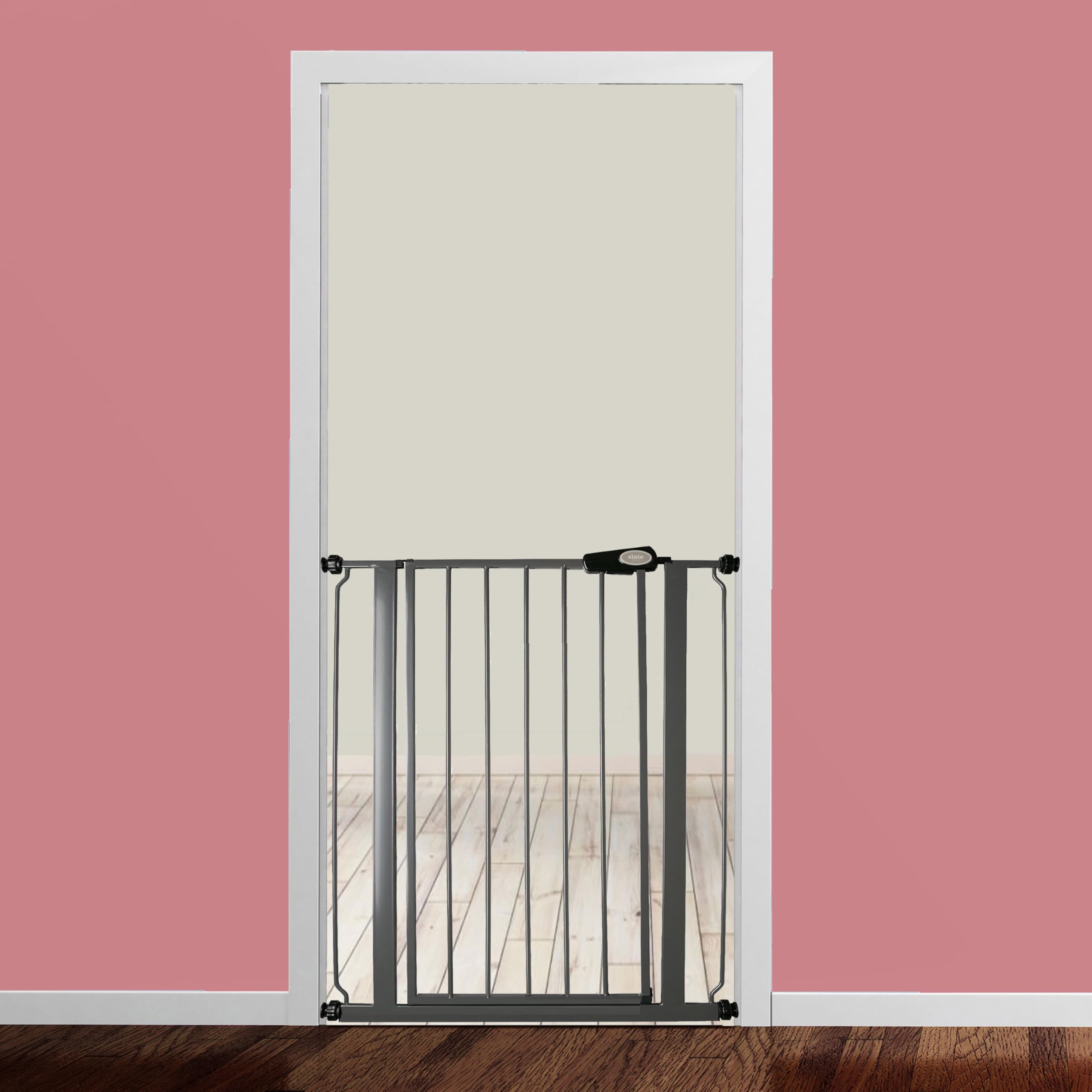 Bettacare Cancelletto Per Cani Premium Extra Alto, 75cm - 83cm, Bianco