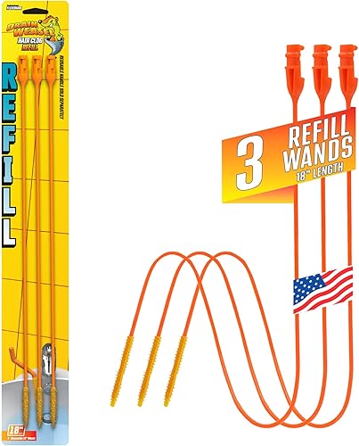 Miniatura 8 de FlexiSnake Drain Weasel Recambio - Herramienta Sink Snake Removedora de Obstrucciones de Cabello, Fregadero, Tubería, Baño, Limpiador de Desagüe