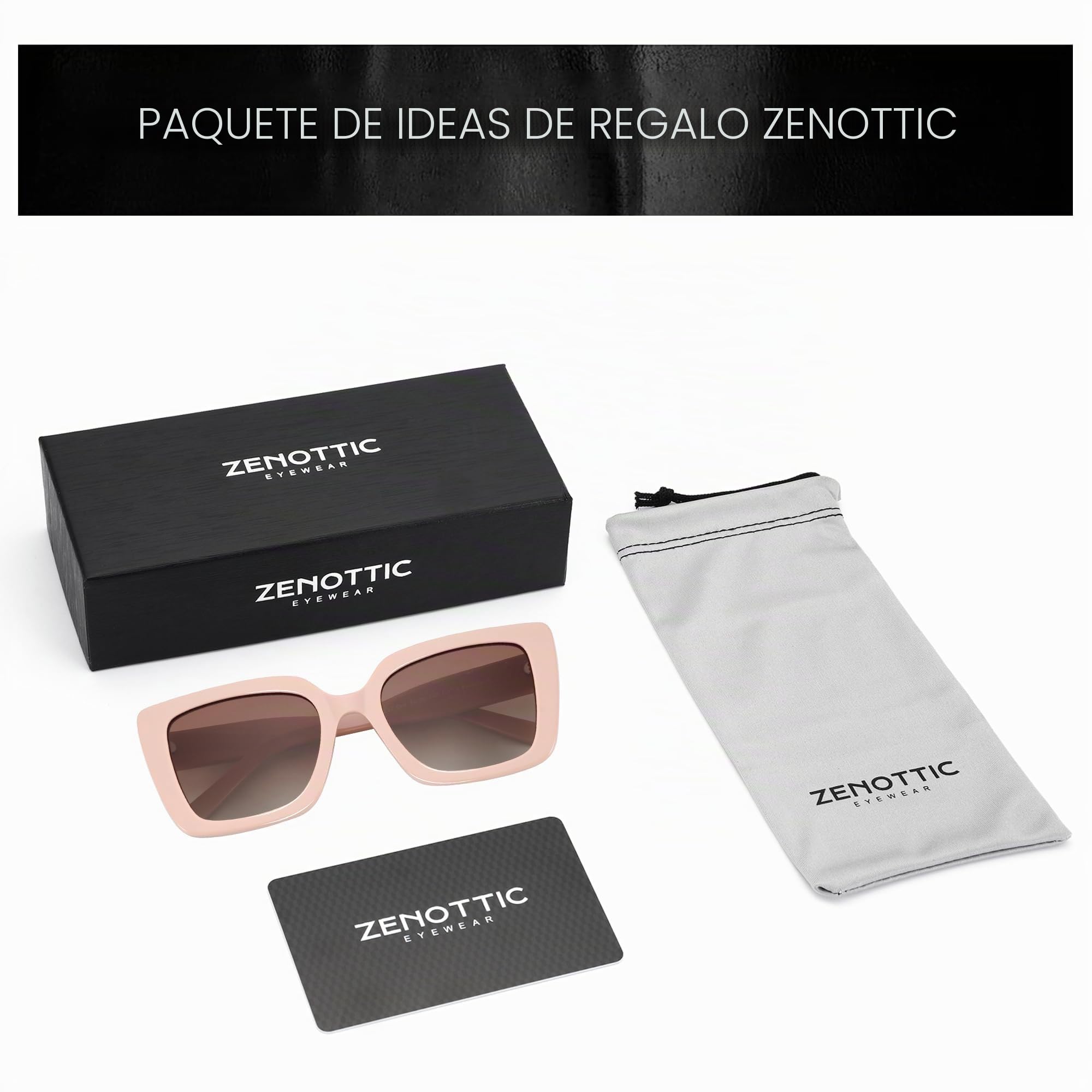 ZENOTTIC Gafas De Sol Polarizadas Para Mujer De Forma Cuadrada: Gafas De Sol Clásicas Y Modernas Para Mujeres - Gafas De Diseño Con Protección UV400