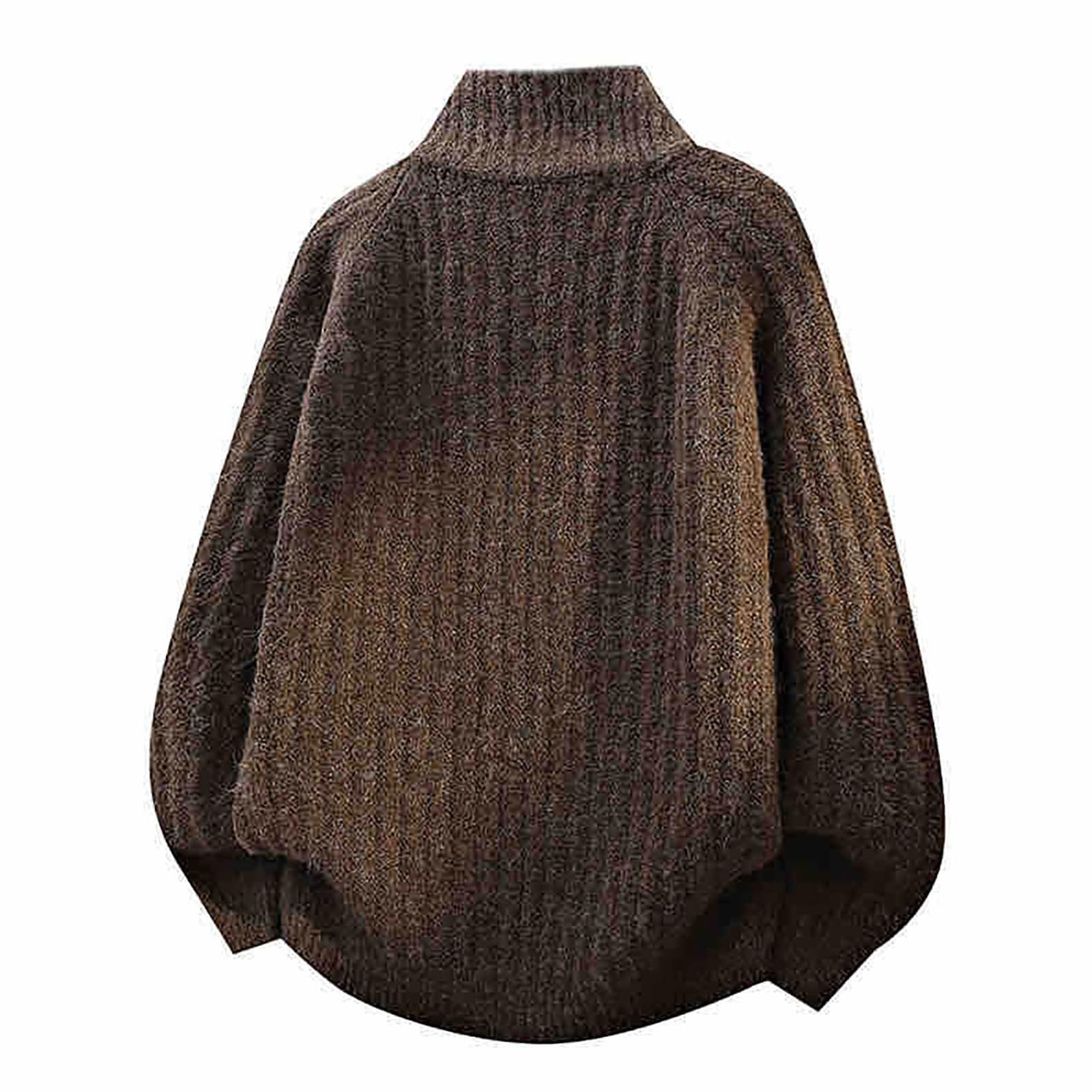 Cappotto da uomo versatile in maglia spessa con mezza zip, ideale per le gi