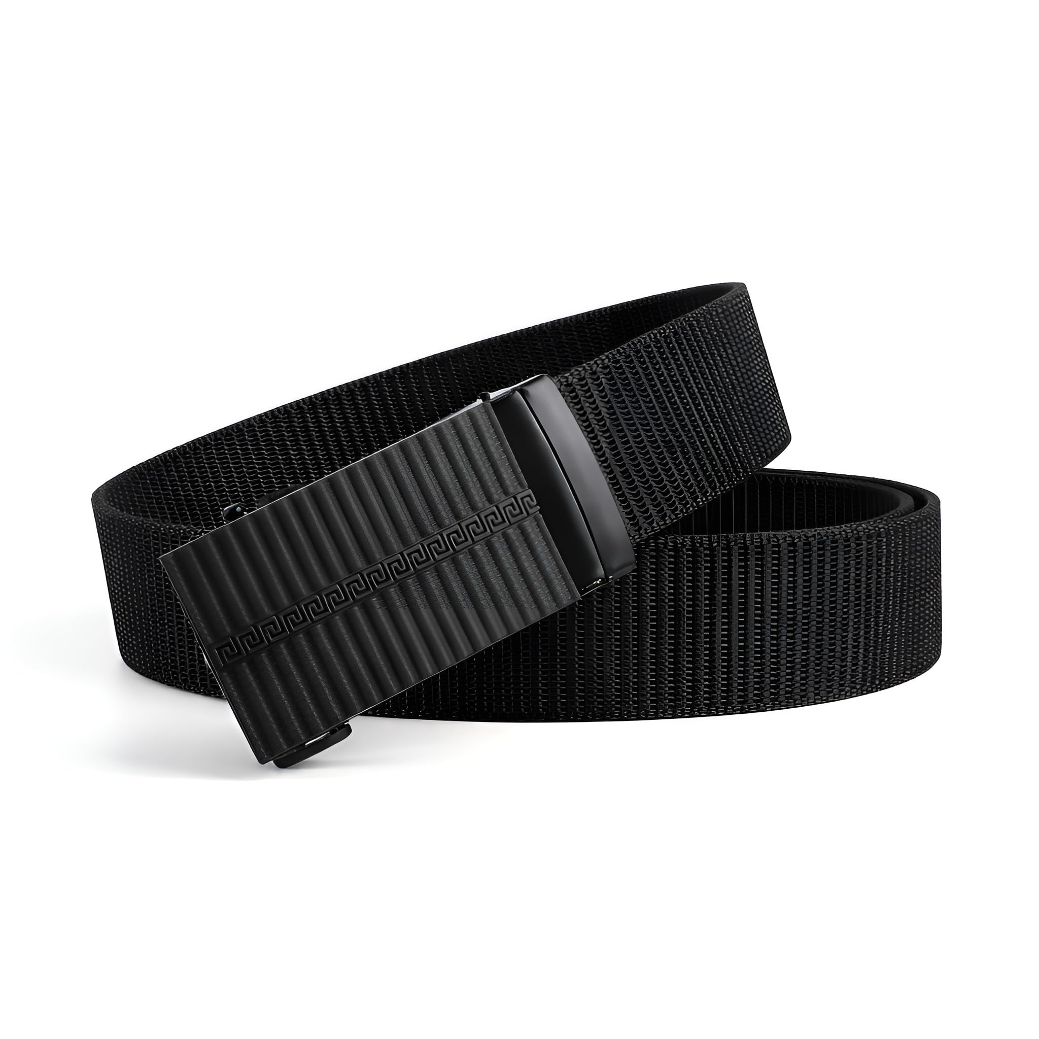 Men's Nylon Fabric Belt for Men Auto Lock Formal Casual Jeans Party Boys Gents Width-35mm Waist Size 38 Inches-image-13