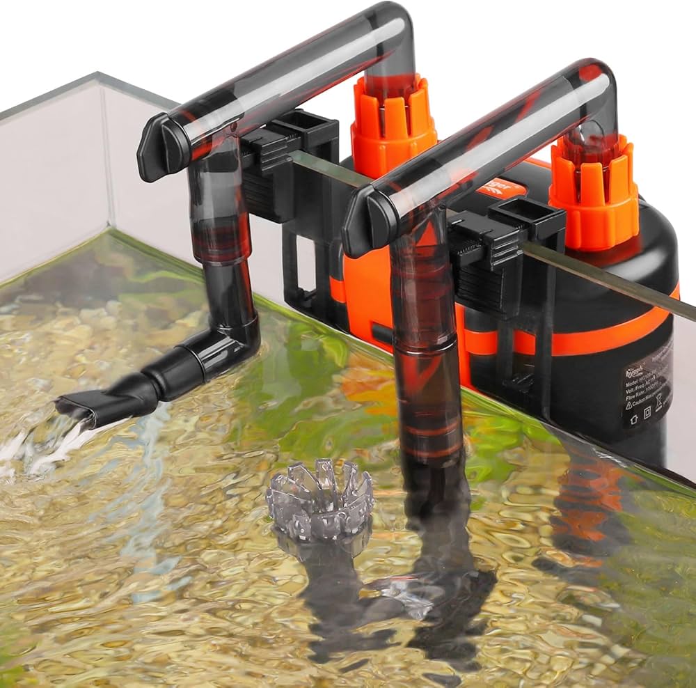 HezsCam Aquariumfilter, 650 l/h 8 W aquarium-buitenfilter met
