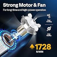 Vista 3 de VIVOHOME 110 V 1/3 HP 5 CFM - Juego de bomba aspiradora de una sola etapa y manómetro de 4 vías AC, con detector de fugas, mangueras de 5 pies