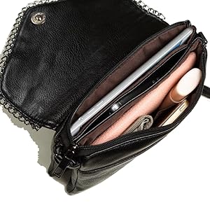 BellaBlend Elegante Pochette Pour Dames - Sac De Soirée En Cuir PU Avec