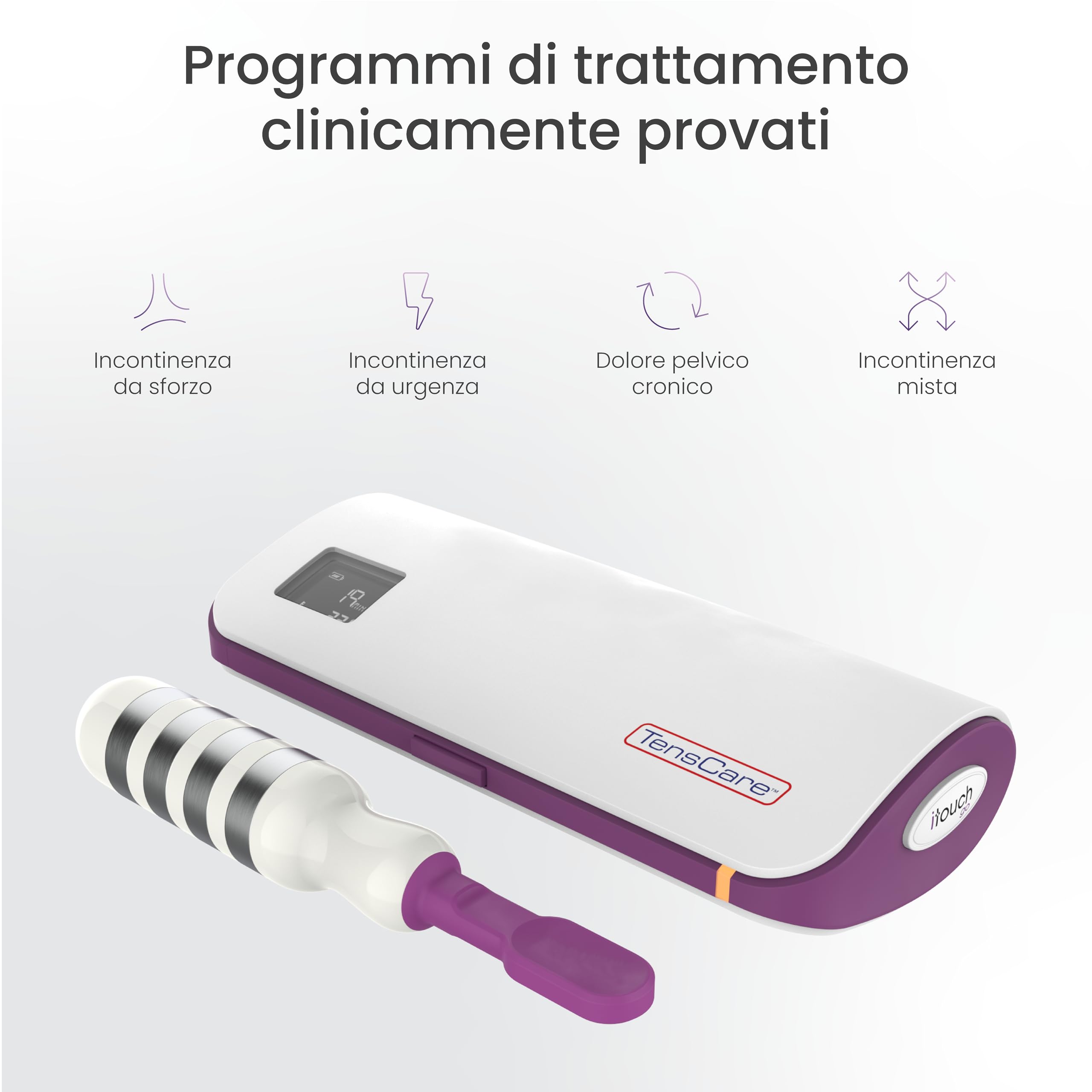 TensCare iTouch Go – Stimolatore Perineale Wireless | Dispositivo Kegel per Donne, EMS Clinicamente Testato per il Controllo della Vescica, Trattamento dell’Incontinenza e Recupero Post-Parto