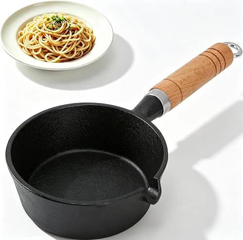 Mini Egg Frying Pan, Cast Iron Omelette Pan Skillet with