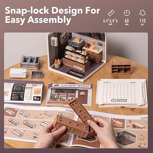 Miniatura 4 de Wowood Juego de construcción de modelos para adultos, súper creador, bloques de construcción, juguetes creativos en miniatura para niños de 8 a 12