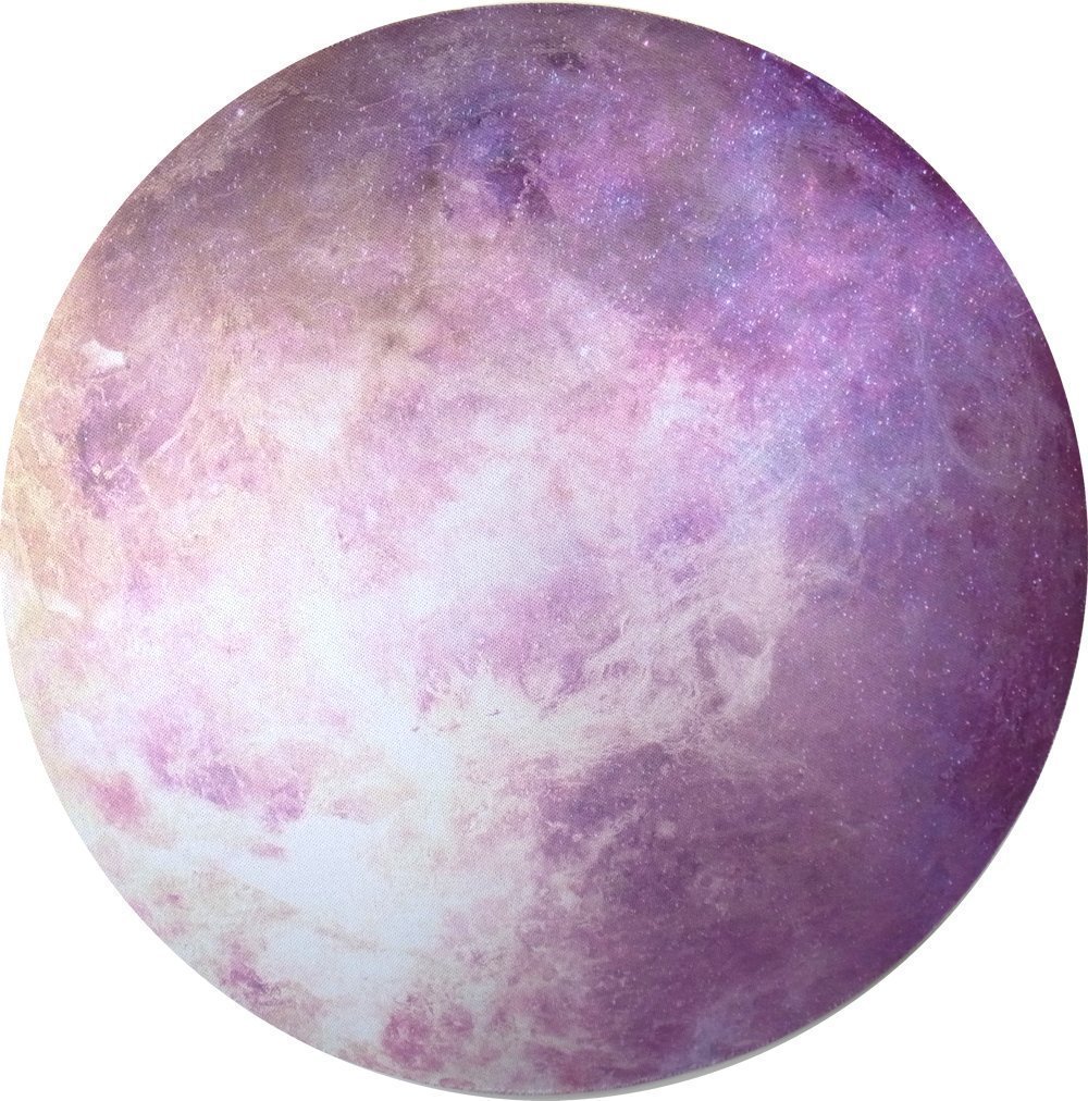 Seninhi Mouse pad Planet Star Universe Individual Fashionable Flexible Tiny Popularity Space Star Round Star Series (Venus)