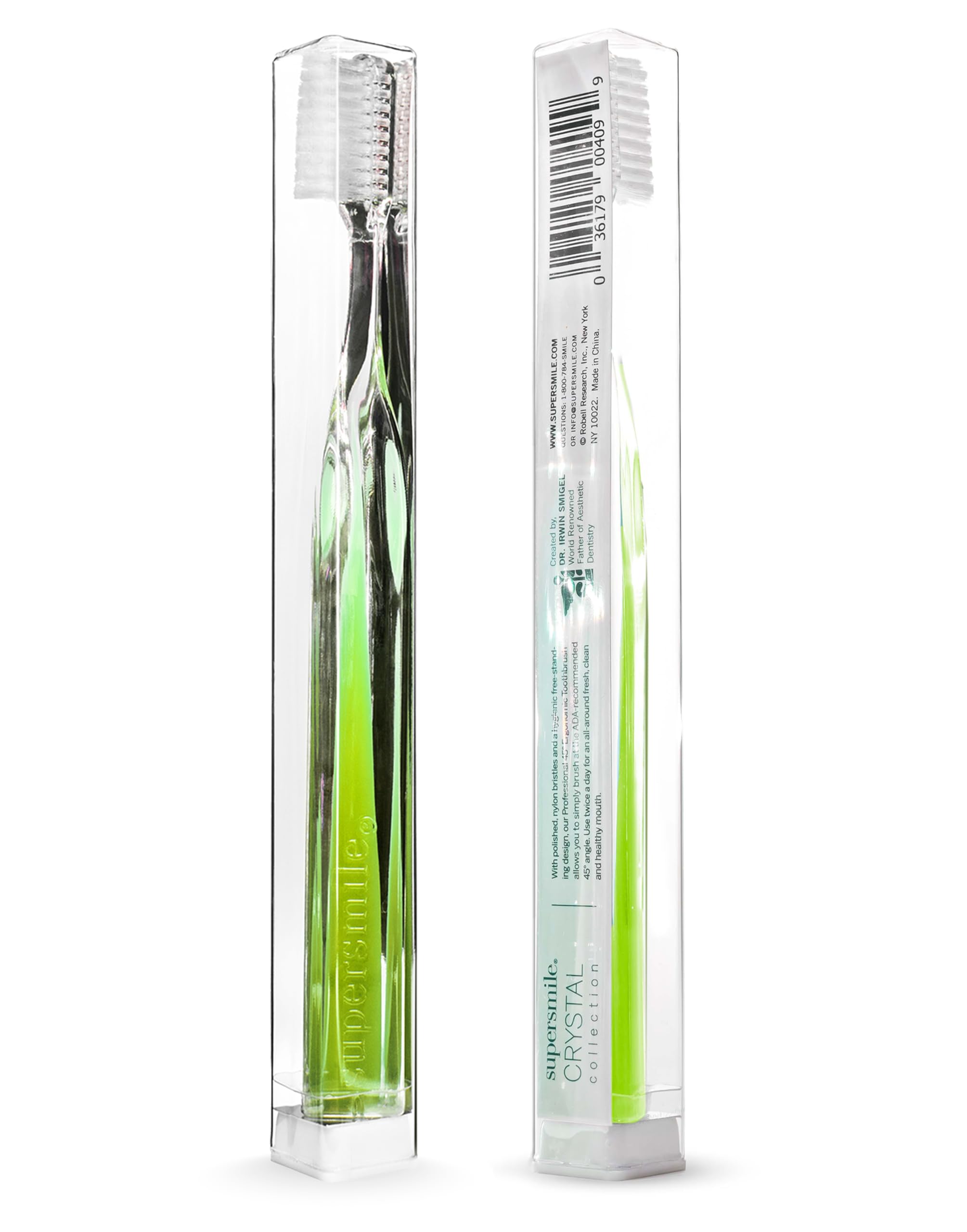 Supersmile Crystal Collection Toothbrush - Green Peridot For Unisex 1 Pc Toothbrush