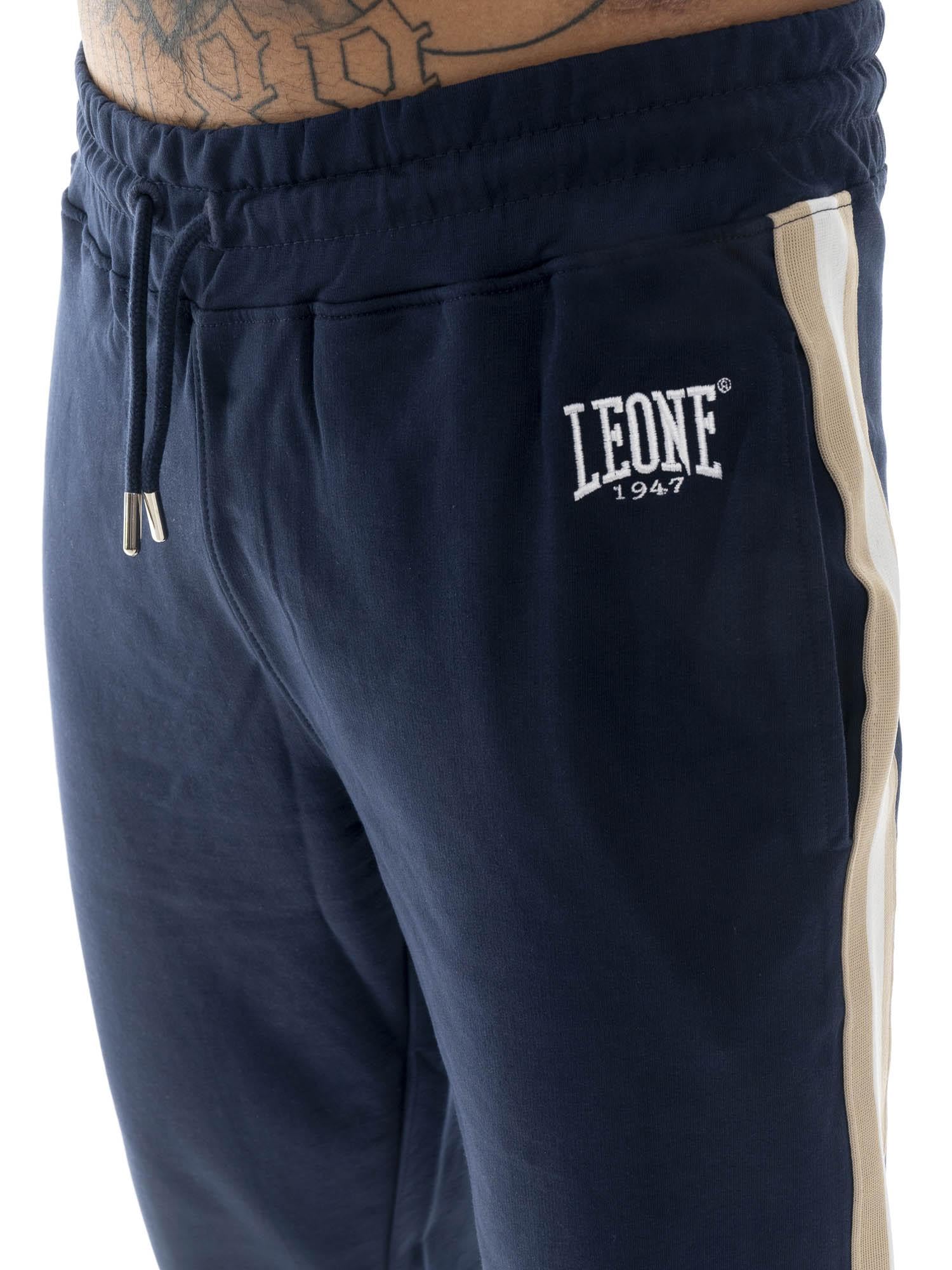 Tuta da uomo con colletto e zip in cotone non garzato Leone Easy