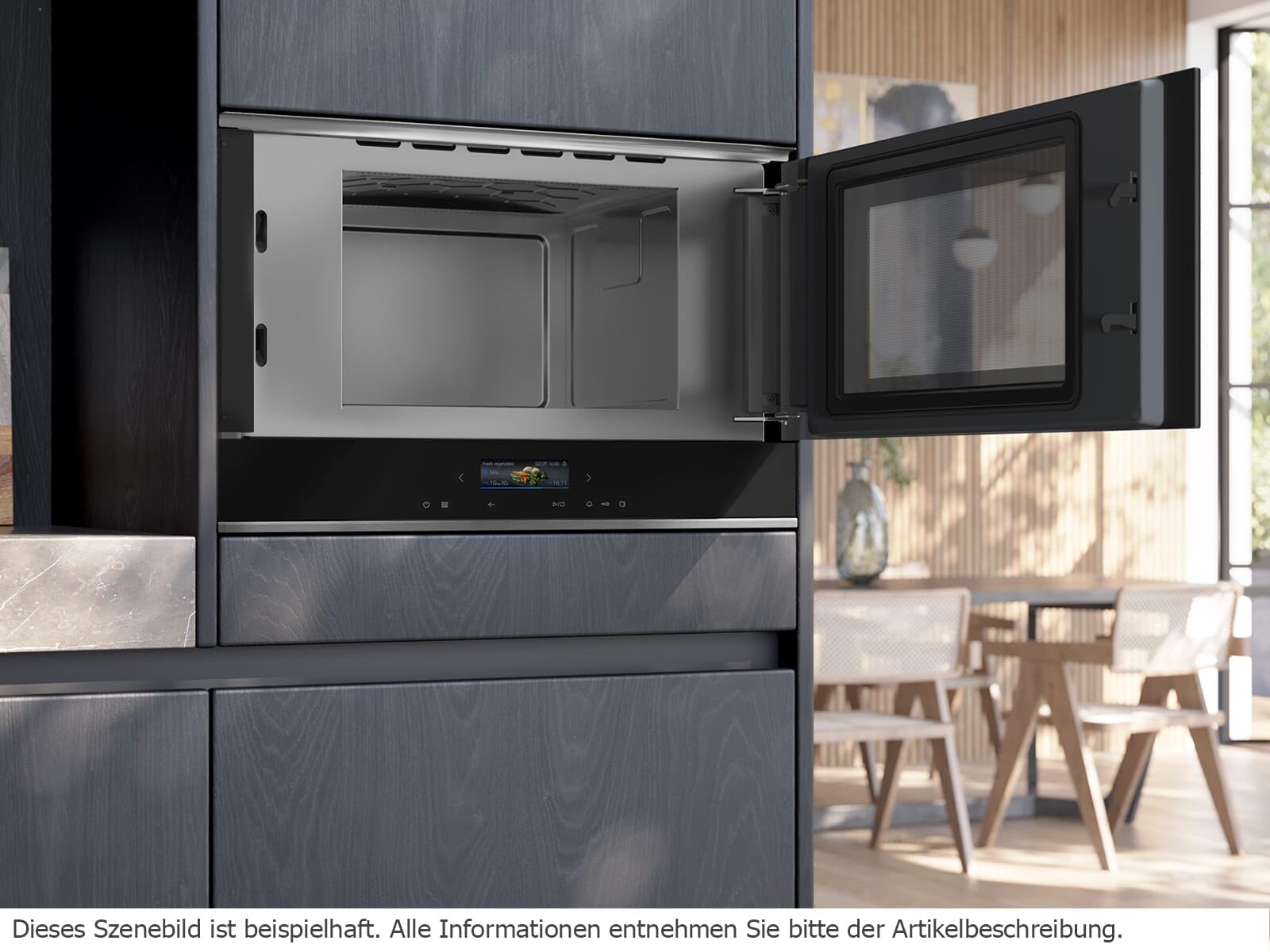 Siemens BF722R1B1 Mikrowelle Integriert Solo-Mikrowelle 21 l 900 W Schwarz (BF722R1B1)