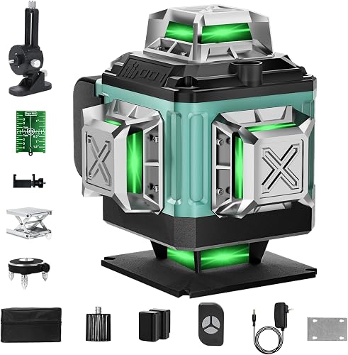 Niveau Laser Chantier Autonivelant 4 x 360° 
