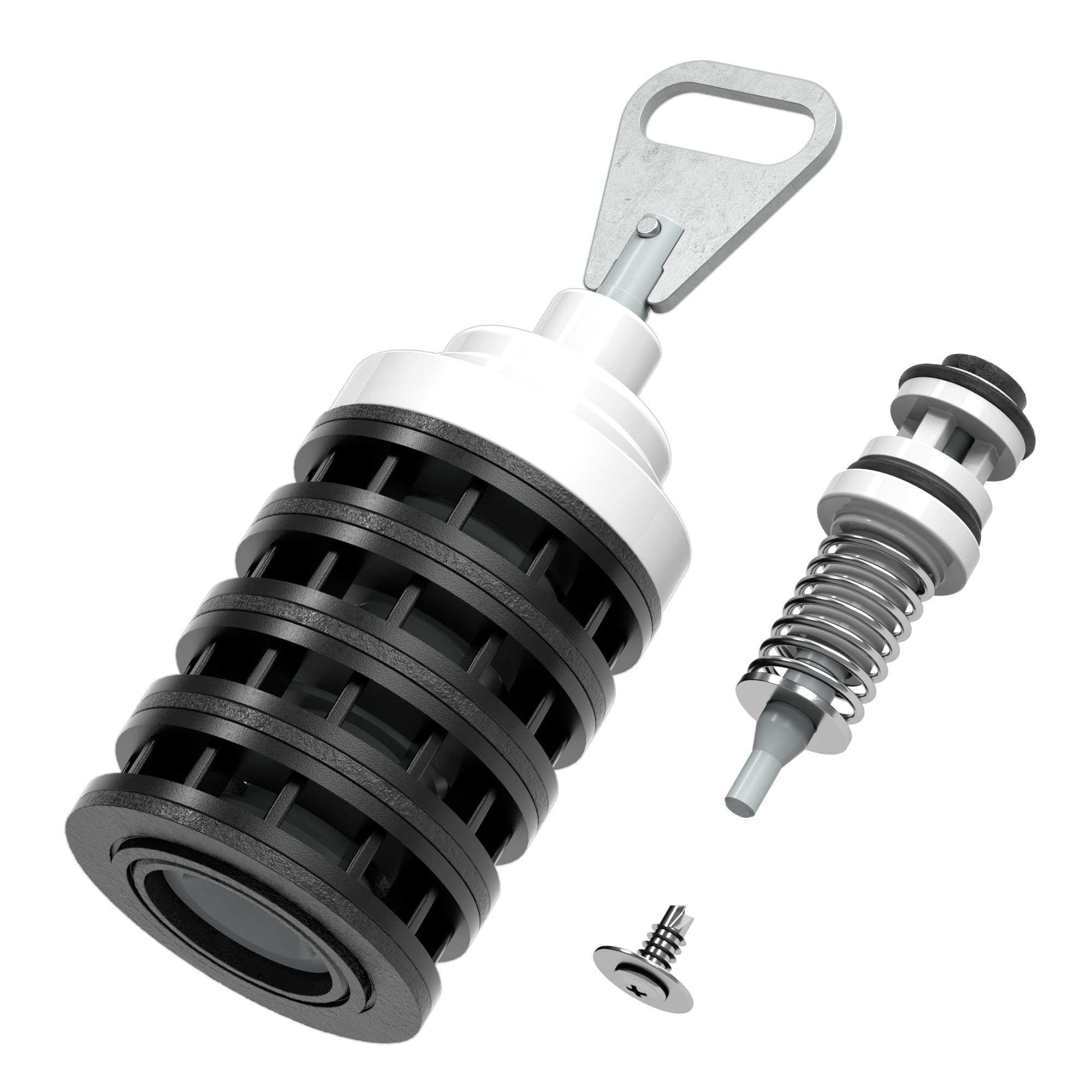 Kit di ricostruzione valvola addolcitore d'acqua 5600, pistone principale+pistone salamoia+guarnizioni+kit distanziali (pistone principale 60102, guarnizioni e distanziatori 60125, pistone salamoia
