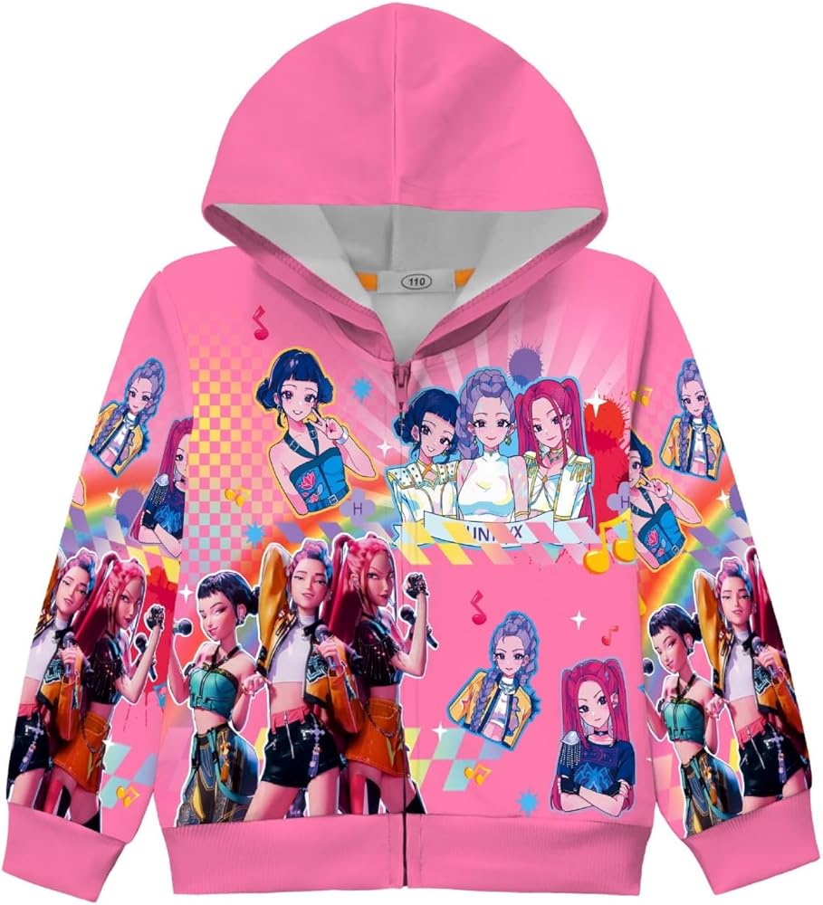 Demon Hunters Girls Zip Hoodie