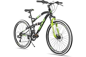 HH HILAND Men's 26 Inch Full Suspension Mountain Bikes