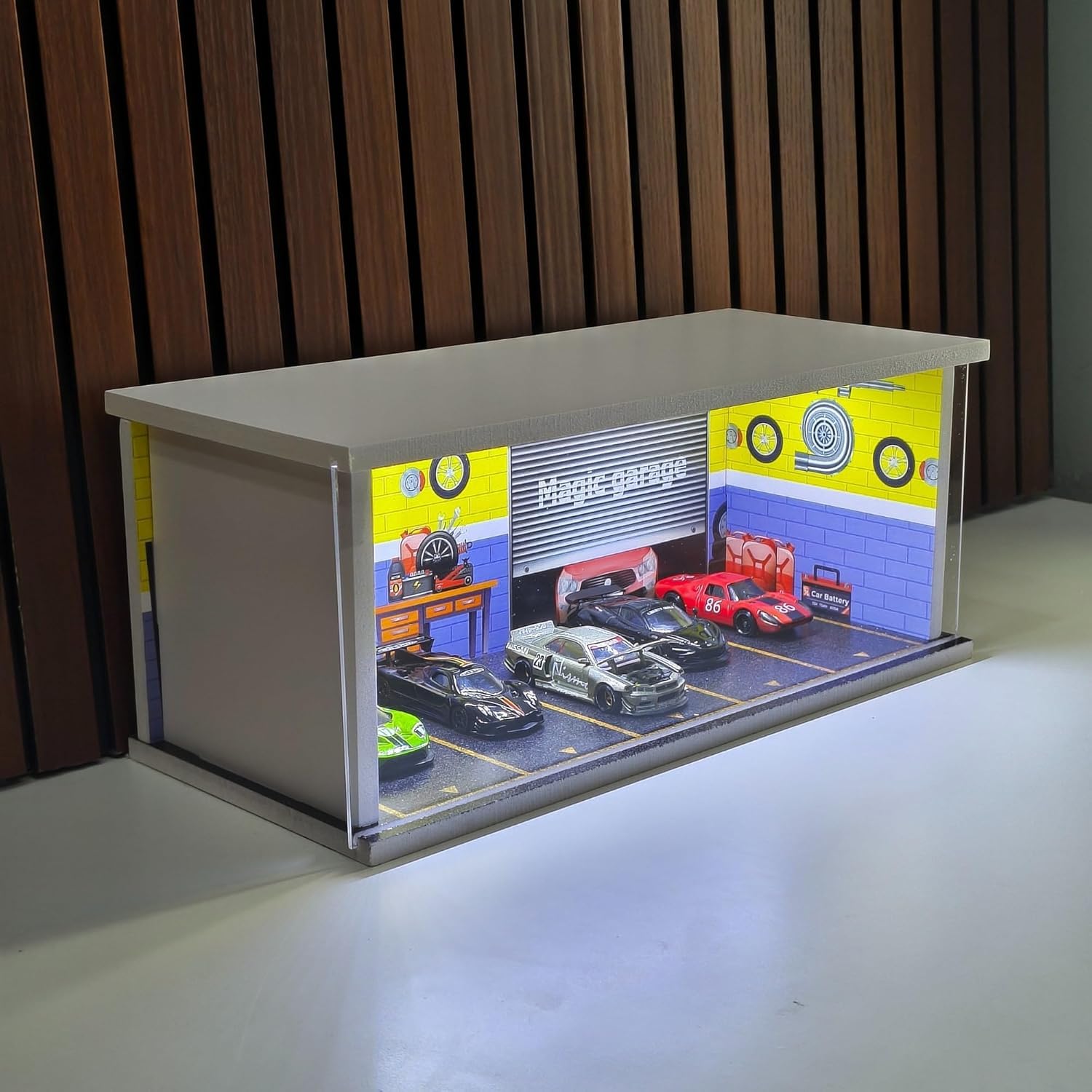 Diorama Parking Garage for 1:64 Scale Diecast Cars | Miniature