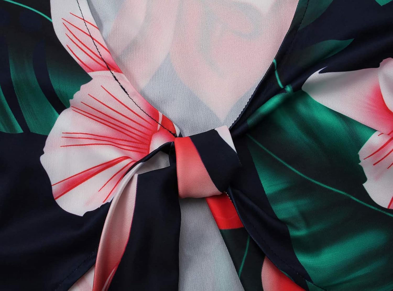 sexycherry Two Piece Outfits for Women Beach Bandage Crop Top Long Straight Pants Vacation Swimwear Cover Ups Sets - Image 3