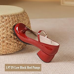 Amazon.com | ADKGBE Women's Patent Leather Metal Heart