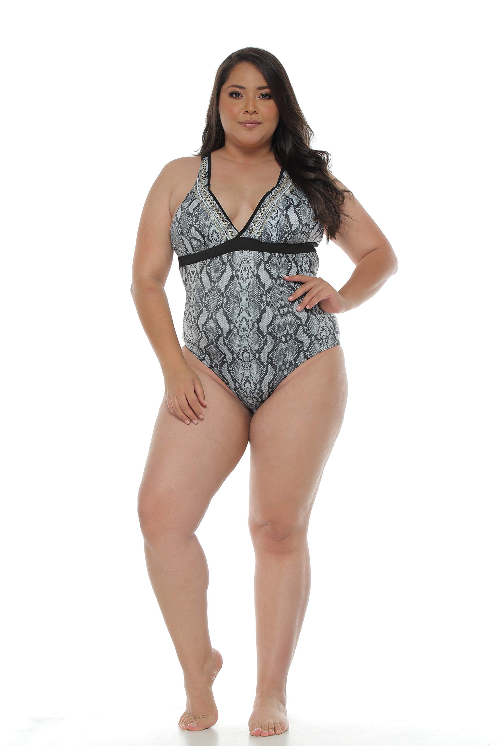 Sexyskinz Womens Handmade One Piece Swimsuit Bathing Suit Swimwear Open Back