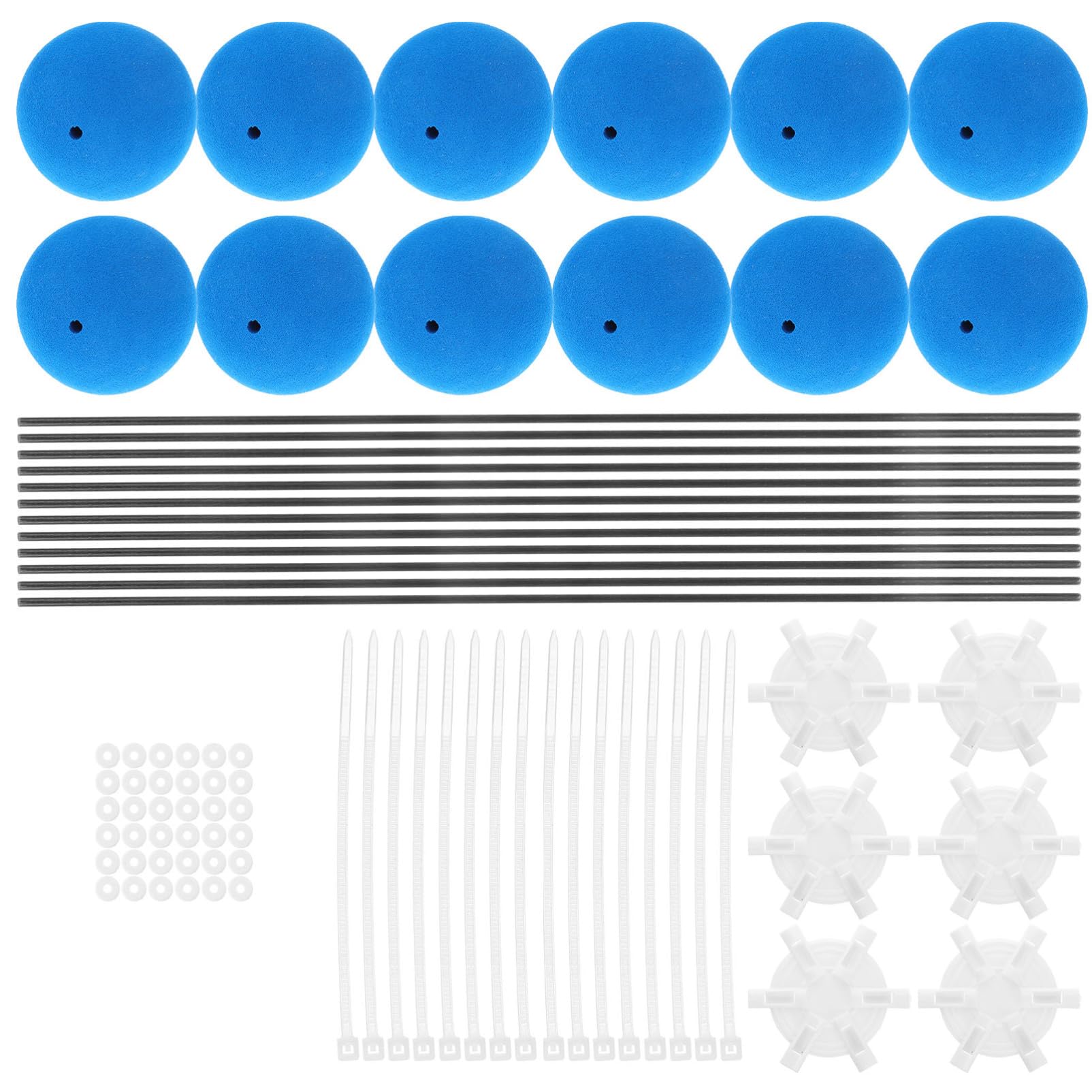 KOMBIUDA 3Sets Helicopter Training Gear Kit Landing Gear Skids Foam Balls for Remote Control Helicopter Easy to Use Accessories for All Ages Design for Enthusiasts