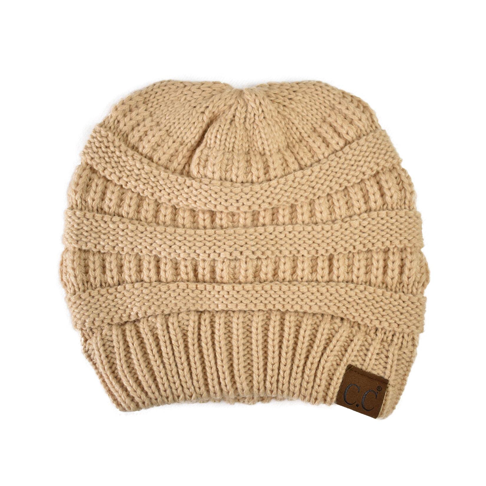 C.C Trendy Warm Chunky Soft Stretch Cable Knit Beanie Skully, Winter Mint, One Size — view 136