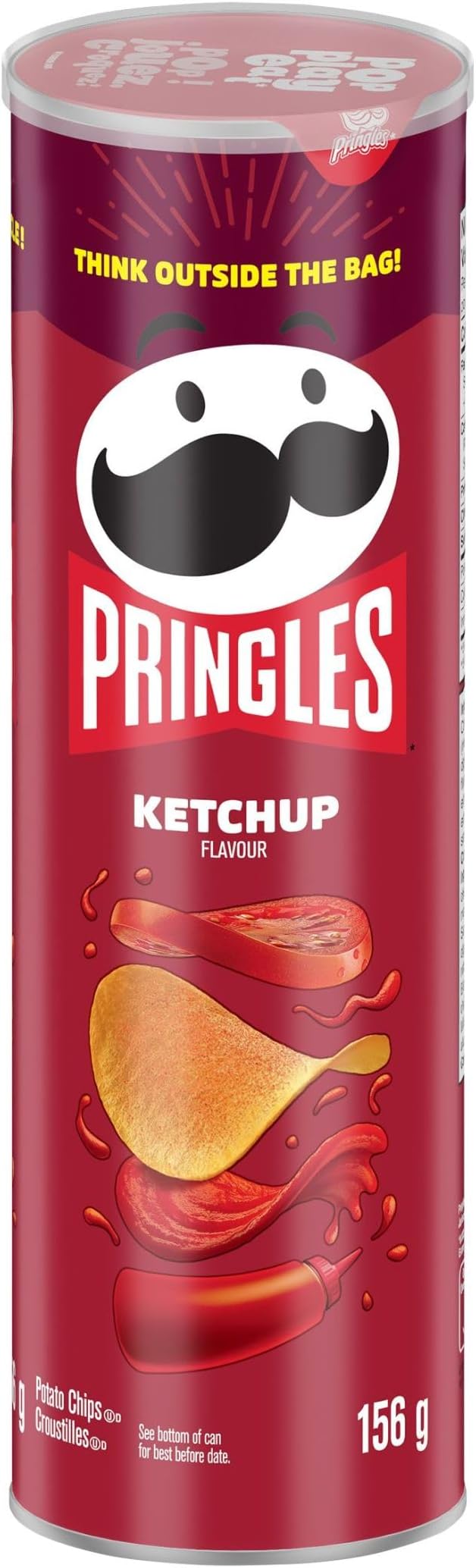Pringles Potato Chips, Ketchup, 156 Grams160ml {Imported from Canada} [Region Free]