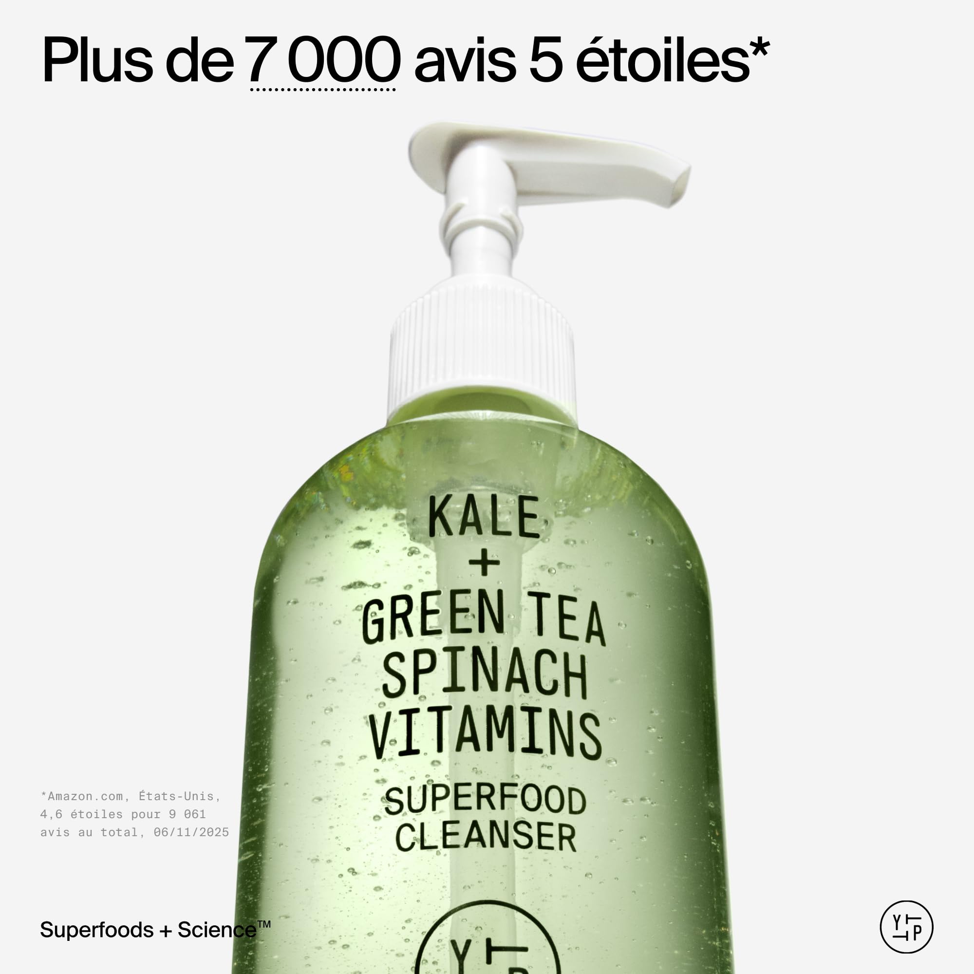 Youth To The People Superfood Cleanser, Nettoyant Visage, Enrichi en Chou Kale, Thé Vert & Épinards, pH Équilibré, Pour Tous les Types de Peau, Démaquillant Doux pour Peaux Sensibles, 150 ml