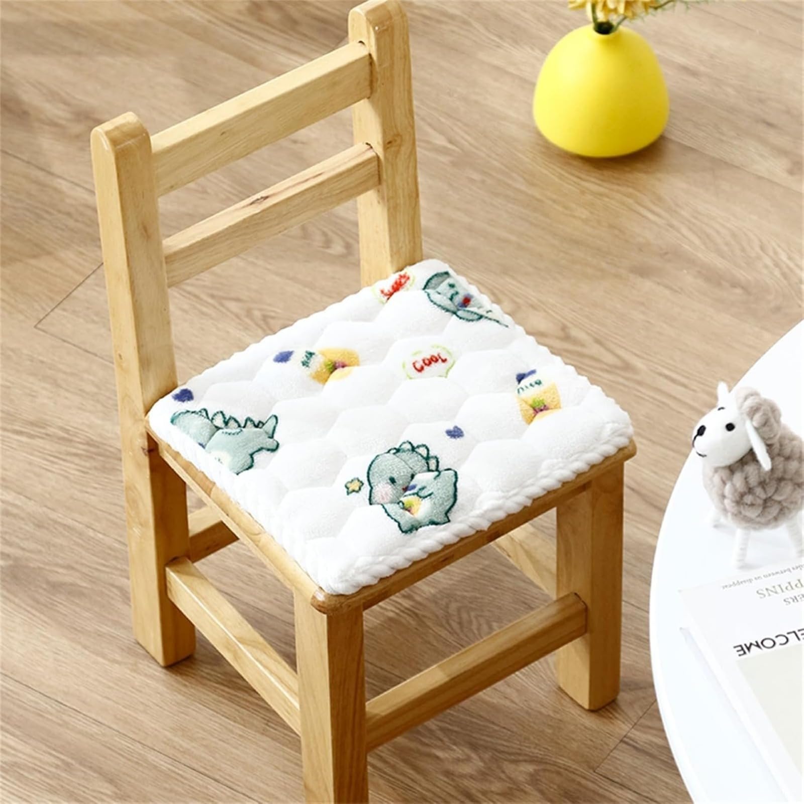 Morkite Round Chair Cushion, Seat Cushion, Children's Seat Cushion, Soft Comfortable Non-Slip Chair Cushion with Ties, for Outdoor & Indoor Garden Chair