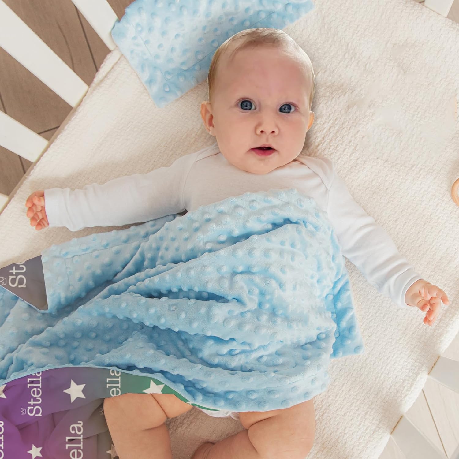 KAINSY Personalized Name Blanket for Kids Adult, Customized Baby Blanket with Double Layer Dotted Backing, Newborn Nursery Bed Blanket, Gift for Birthday Christmas Valentines Day(30"x40")