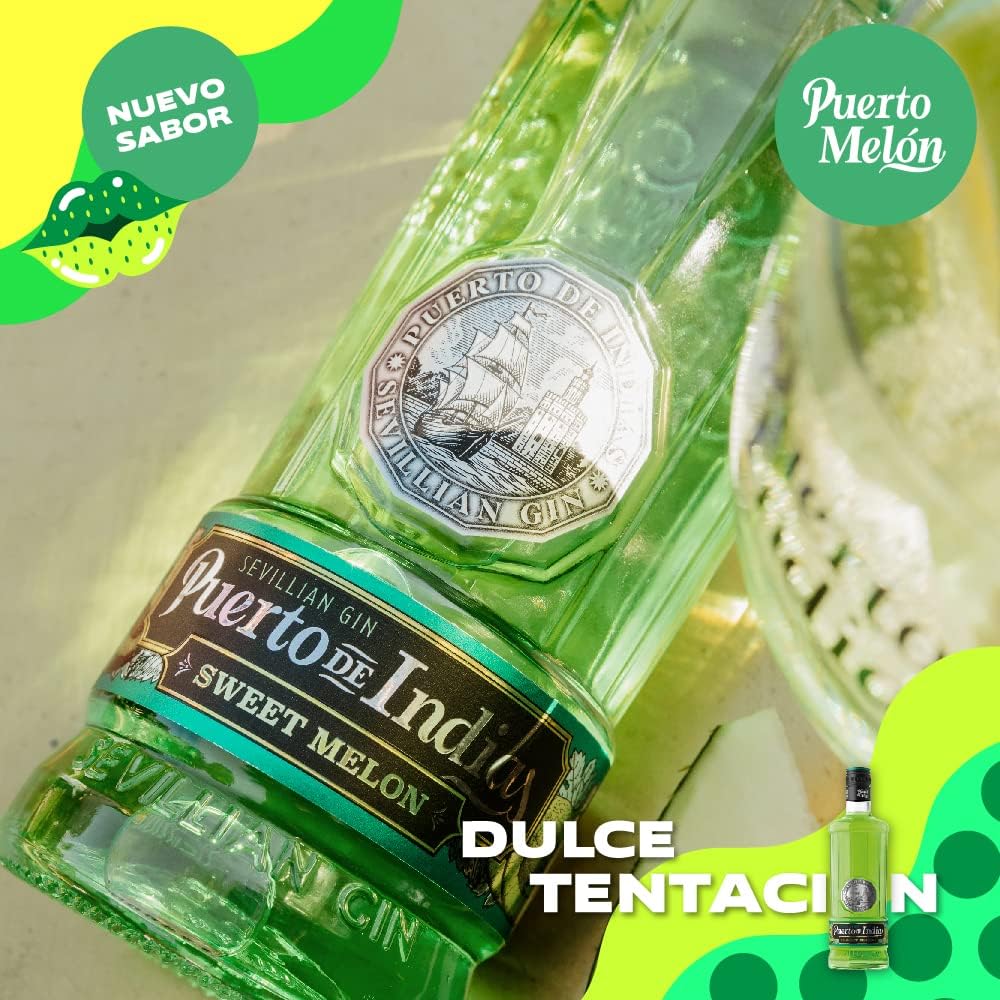 Puerto de Indias – Ginebra de Melon Premium – Sweet Melon Premium Gin – 70 cl – 37.5º