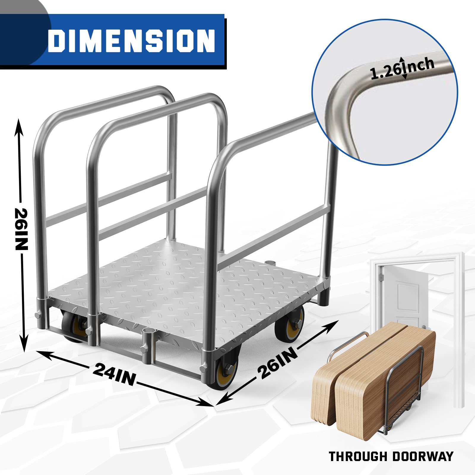 Heavy Duty Panel Cart - 1500 LBS Capacity -5 Heavy Duty Panel Cart - 1500 LBS Capacity -5