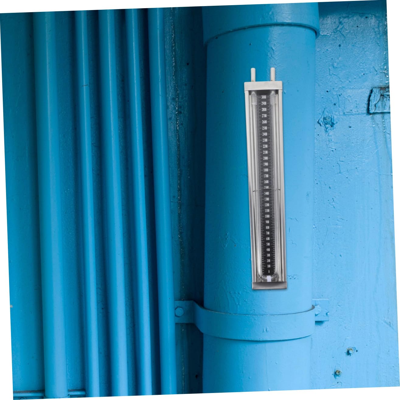 UKCOCO Manómetro de Tubo en U de Acero Inoxidable para Medición Diferencial de Presión en Líneas de Gas Natural 0-3000Pa Compacto para Uso Profesional y Doméstico