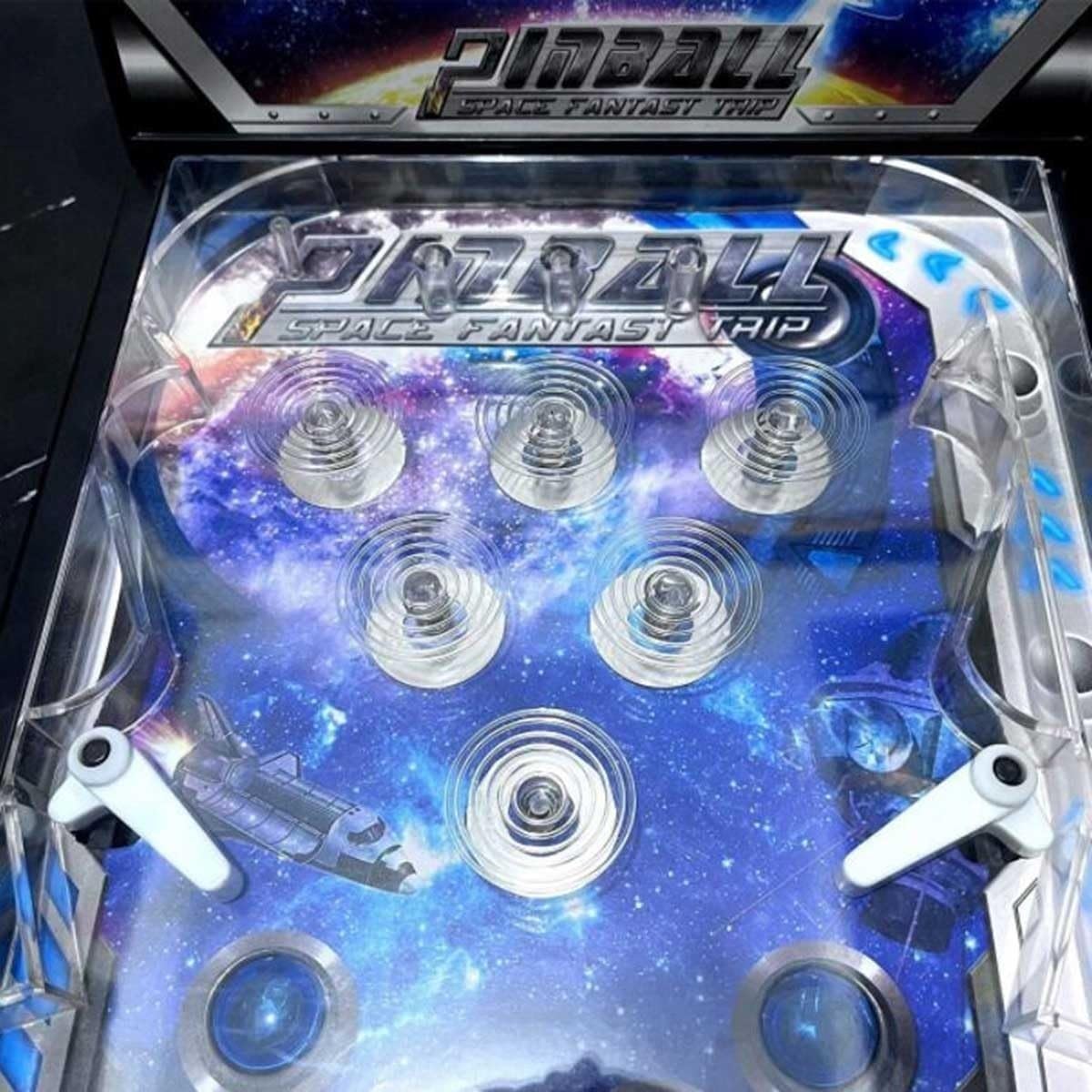 Pinball Machine Retro Arcade Machine Mini Arcade Game Electronic Super Pinball Game with Scorer/Lights/Music