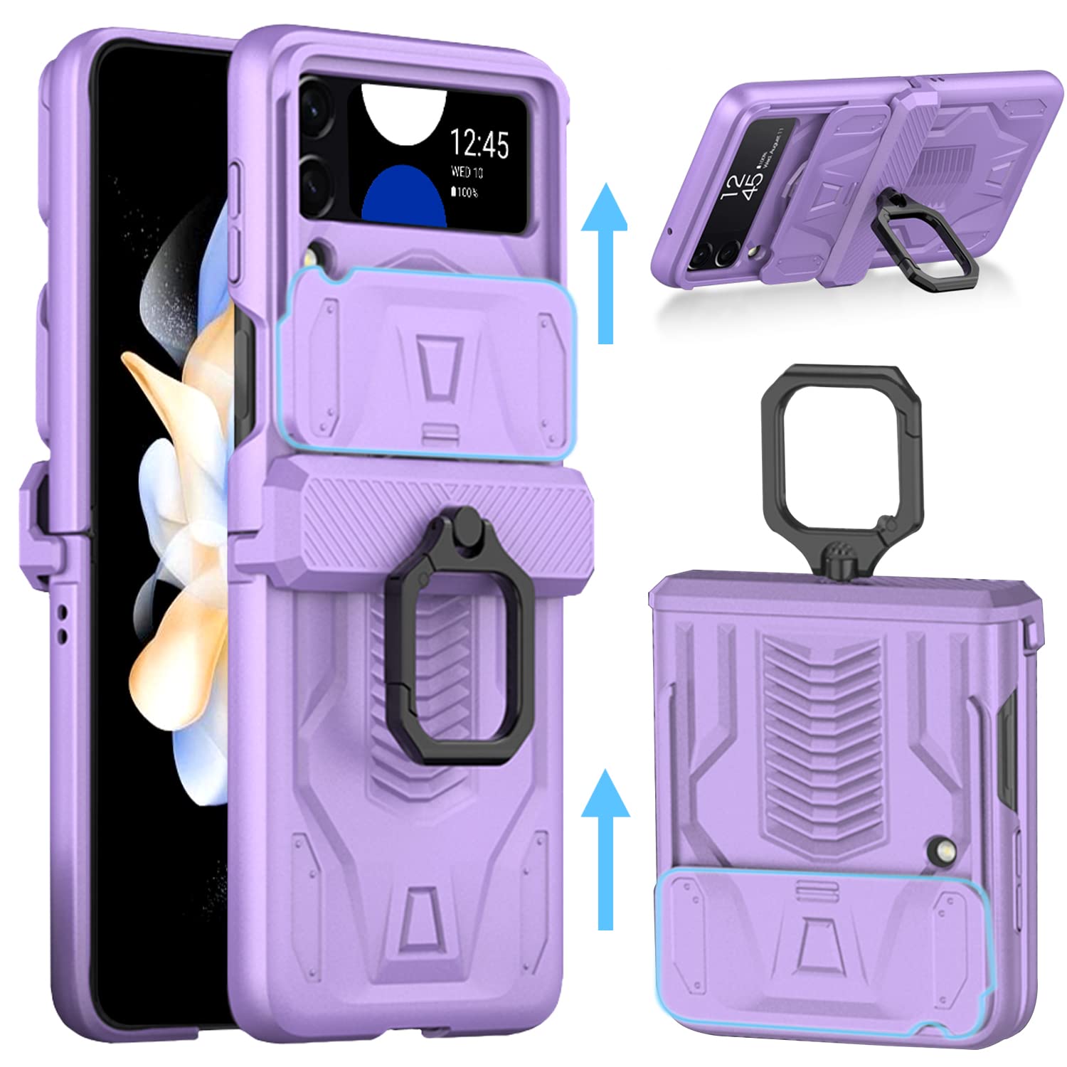 Amazon.co.jp: Miimall Galaxy Z Flip 4 SCG17/SC-54C 専用 ケース
