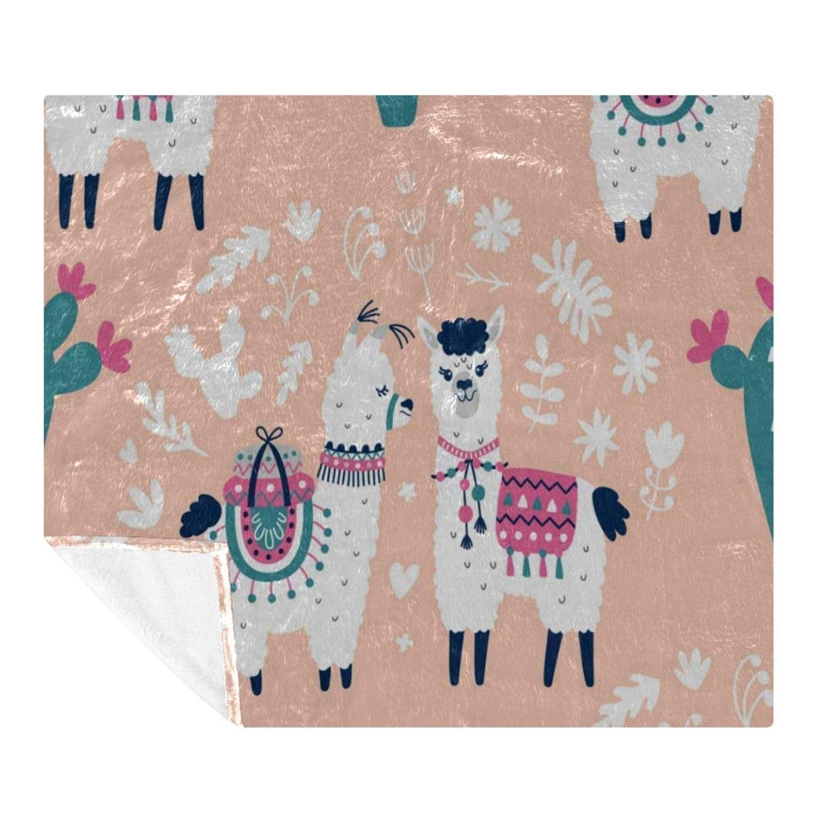 Couverture polaire de literie lama alpaga plaid décoratif chambre