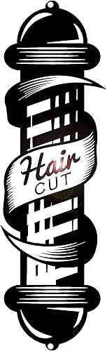 Vinilo Adhesivo de Pared Peluquería Peluquería Peluquería Estilista Pegatinas Decoración Grande (ig4900) Negro