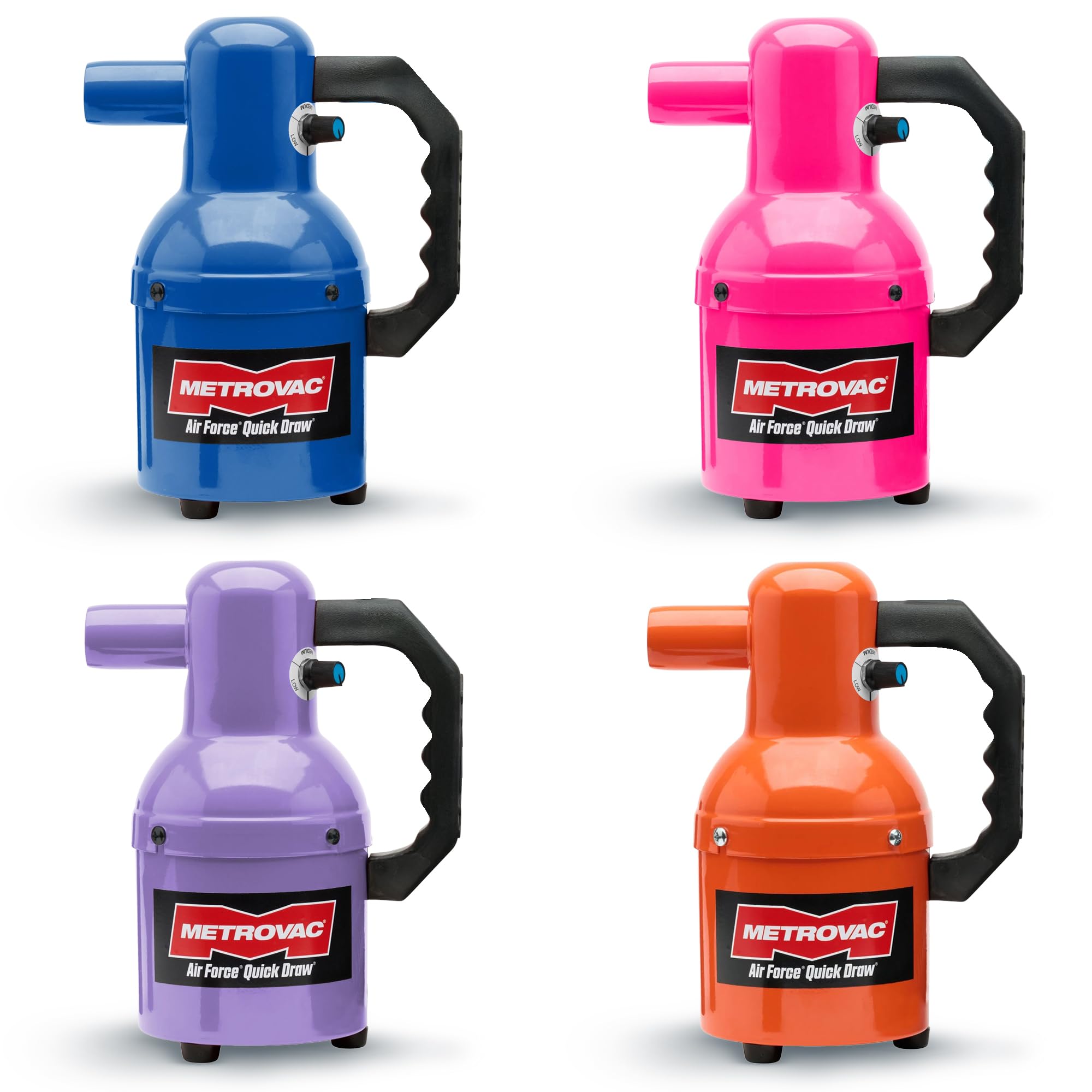 METROVAC Quick Draw Kompakter Haustiertrockner – Hundepflege – Babyblau & variable Geschwindigkeit