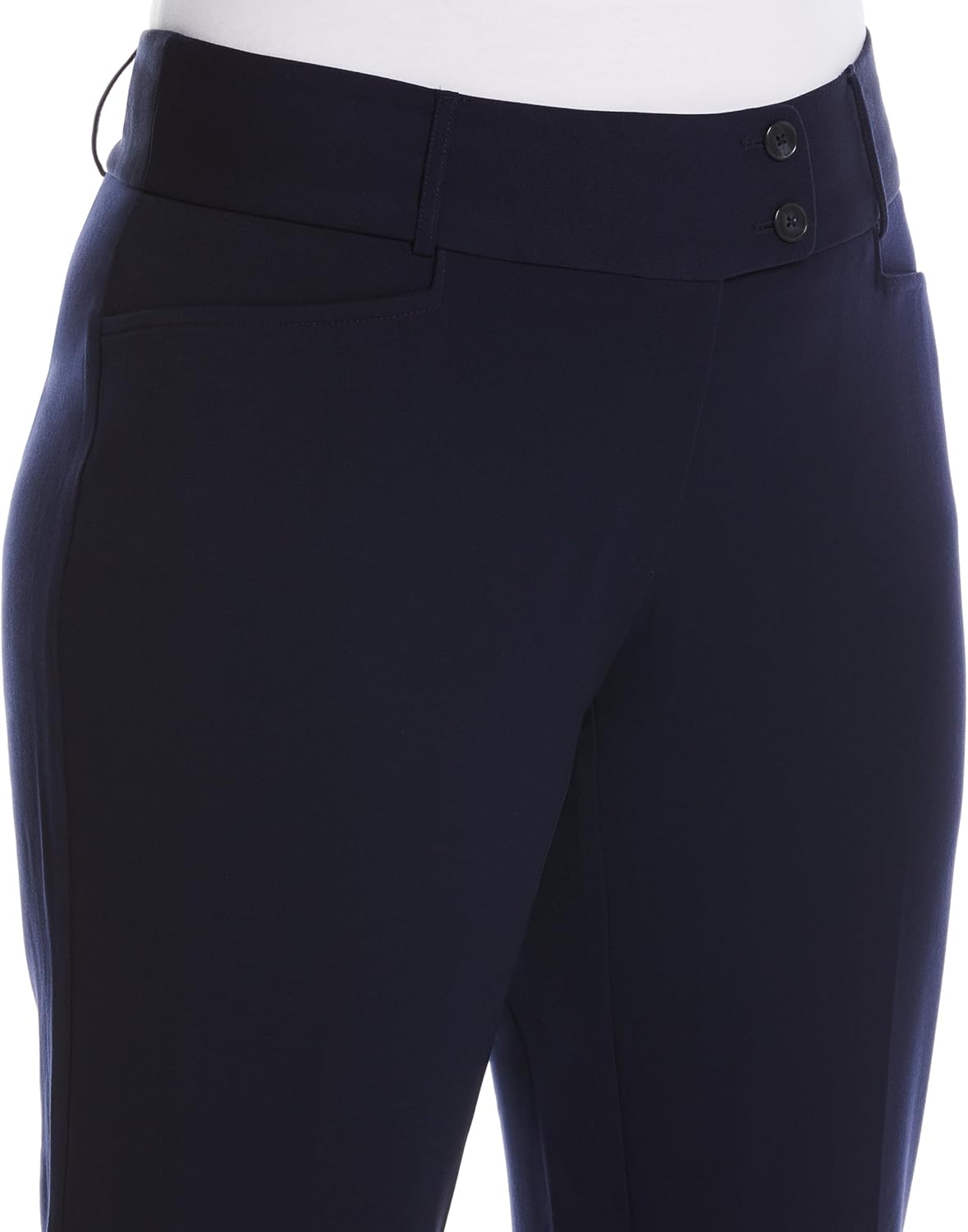 Rafaella Womens Plus Size Curvy Fit Boot Cut Pant - Image 4