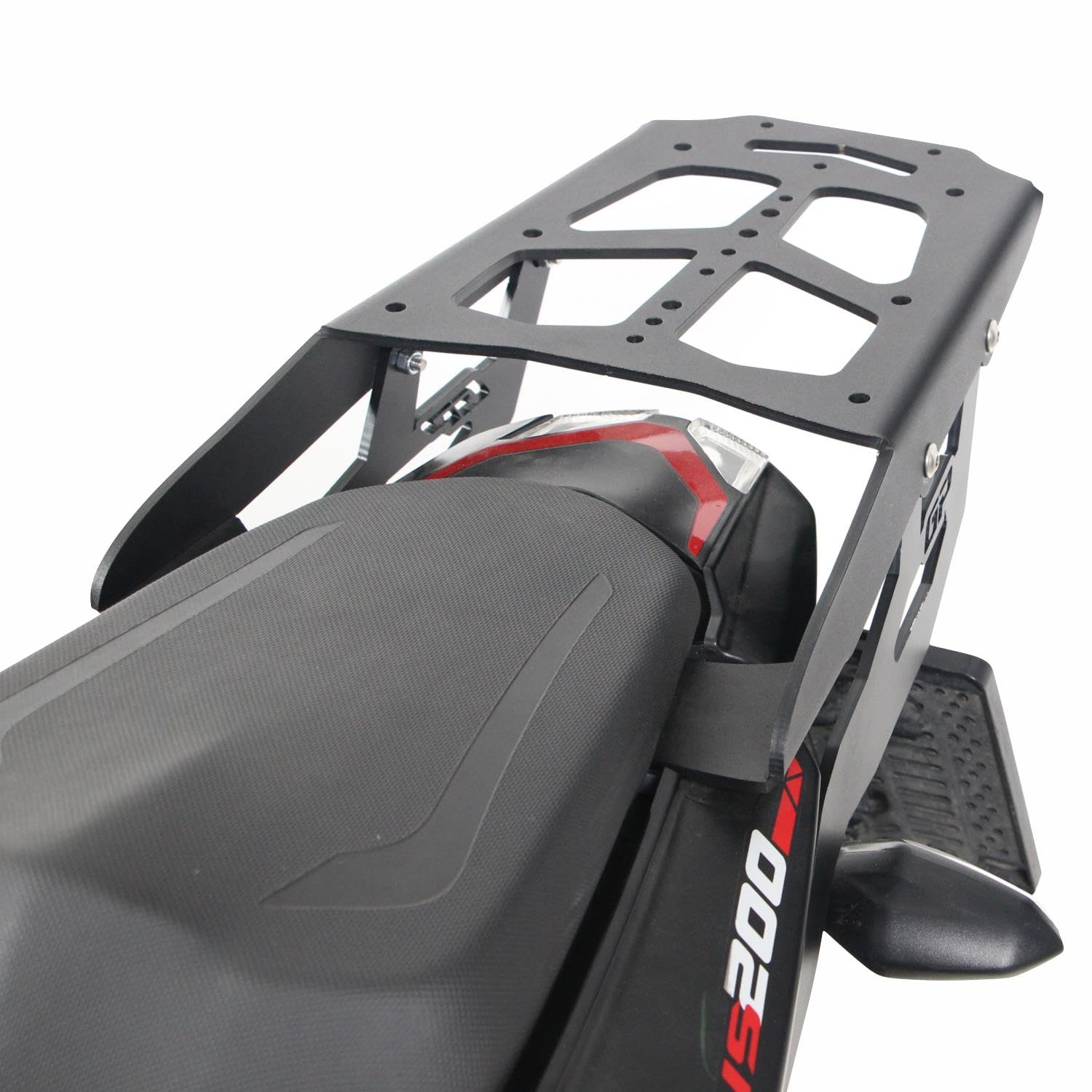 GP Kompozit Portaequipajes trasero negro compatible con Bajaj Pulsar NS200 2011-2023