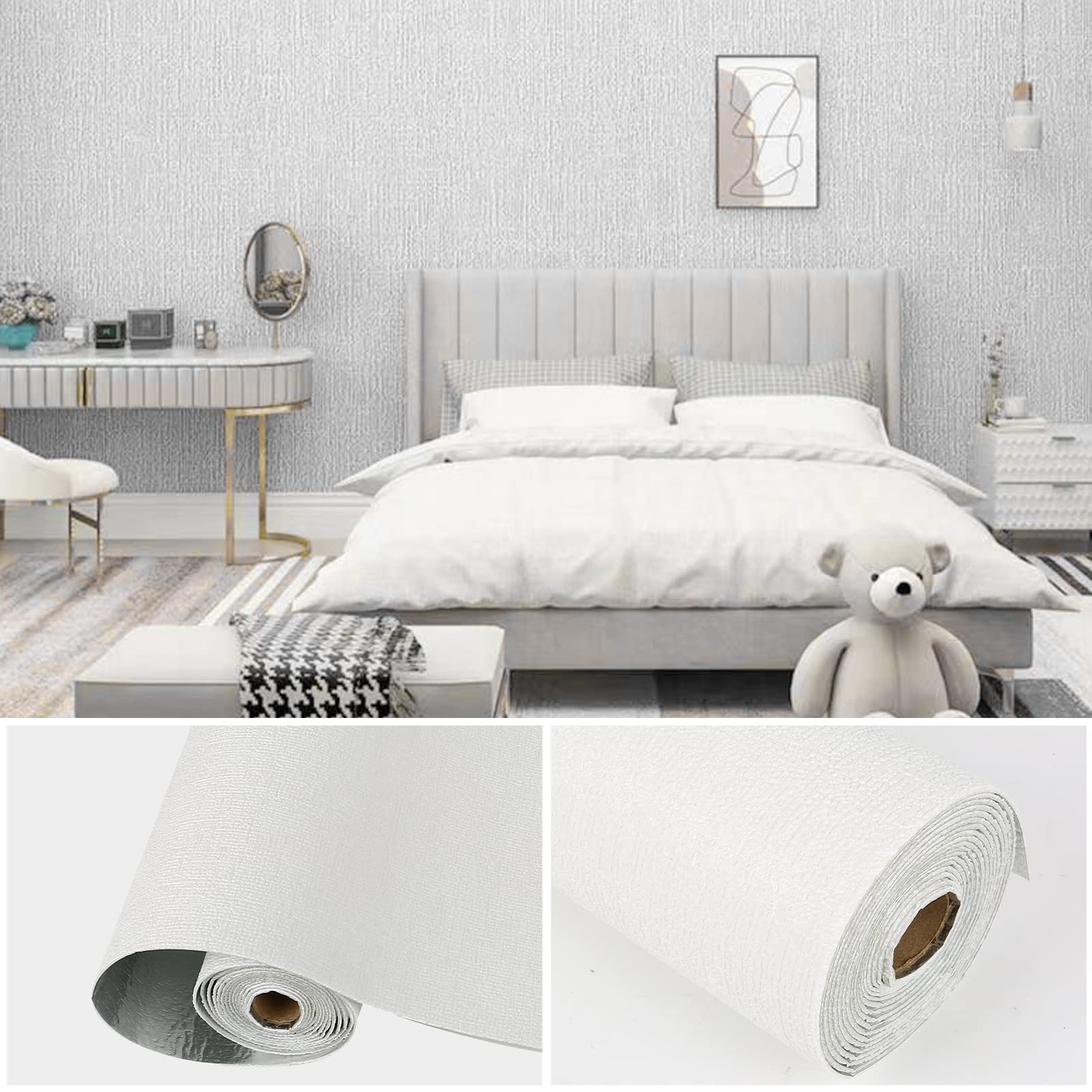 Papier peint autocollant 3D 0,5 x 10 m Papier peint Brique Feuille d'aluminium Isolant Autocollant Mural Résistant à l'eau Panneaux muraux Stickers décoratifs pour salon