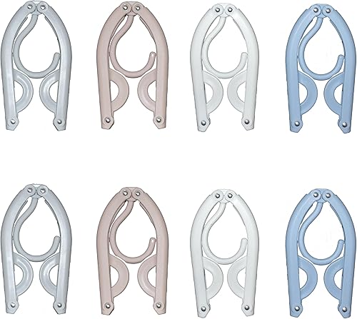 Miniatura 1 de 8 perchas plegables portátiles de viaje, perchas plegables de colores para viajar, perchas de plástico ligeras y duraderas antideslizantes