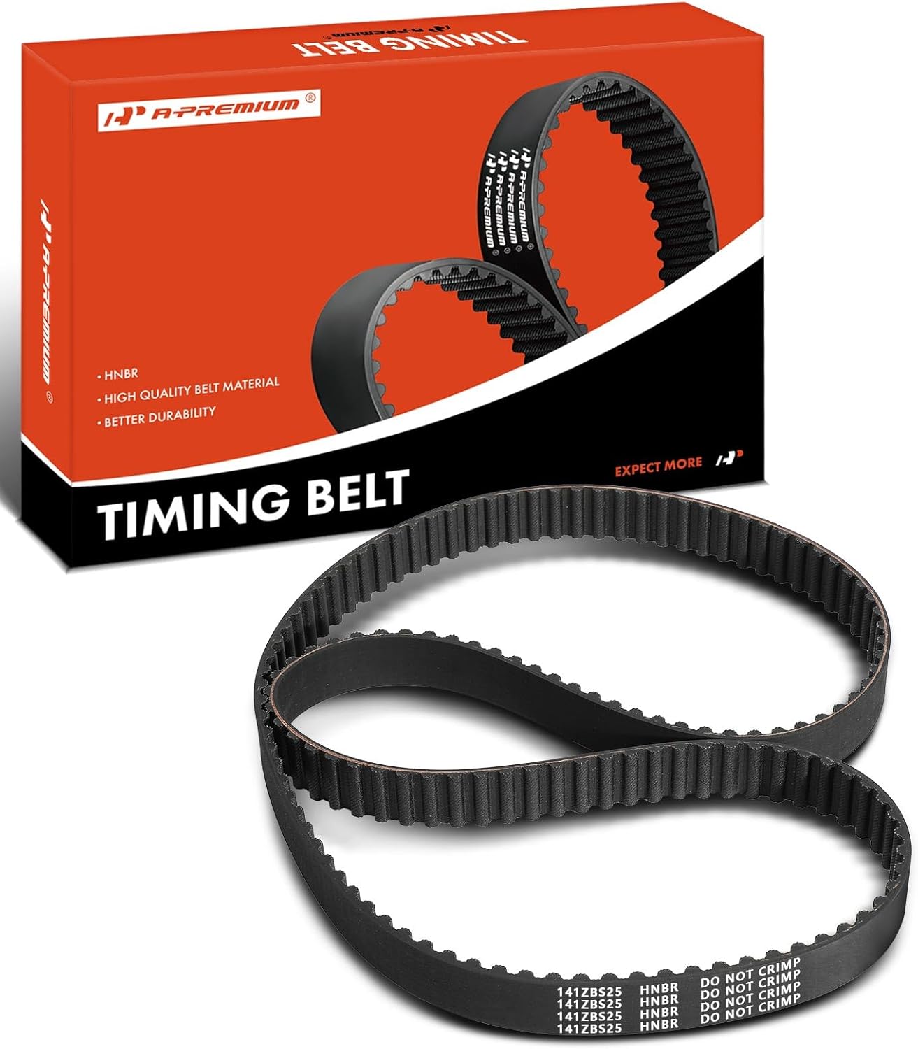 A-Premium Engine Timing Belt Compatible with Volkswagen Jetta Beetle 1999-2003 1.9L, Golf 1999-2004 1.9L - Replace# 038109119M
